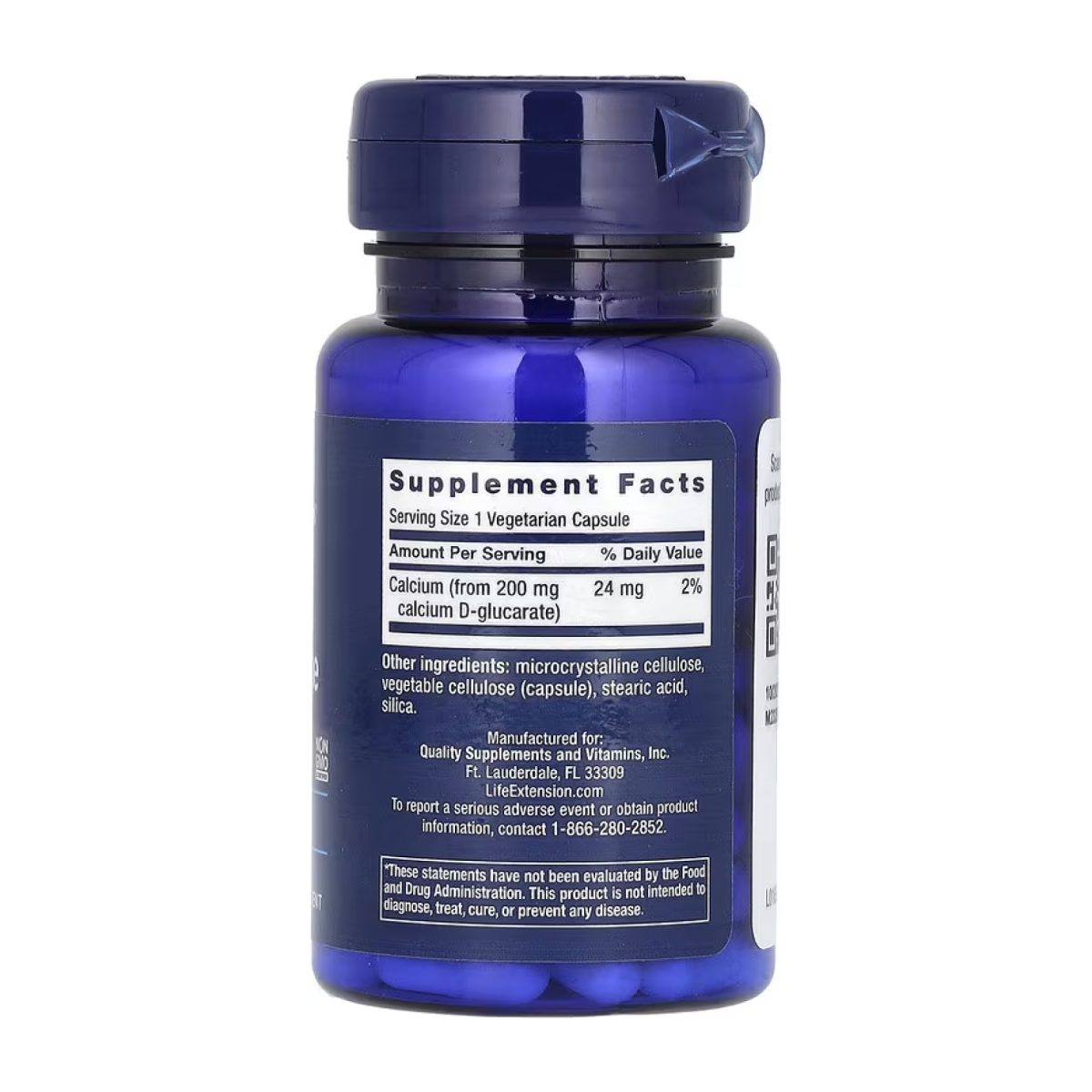 Calcium D-Glucarate 200mg - 60 vcaps - Зображення 2