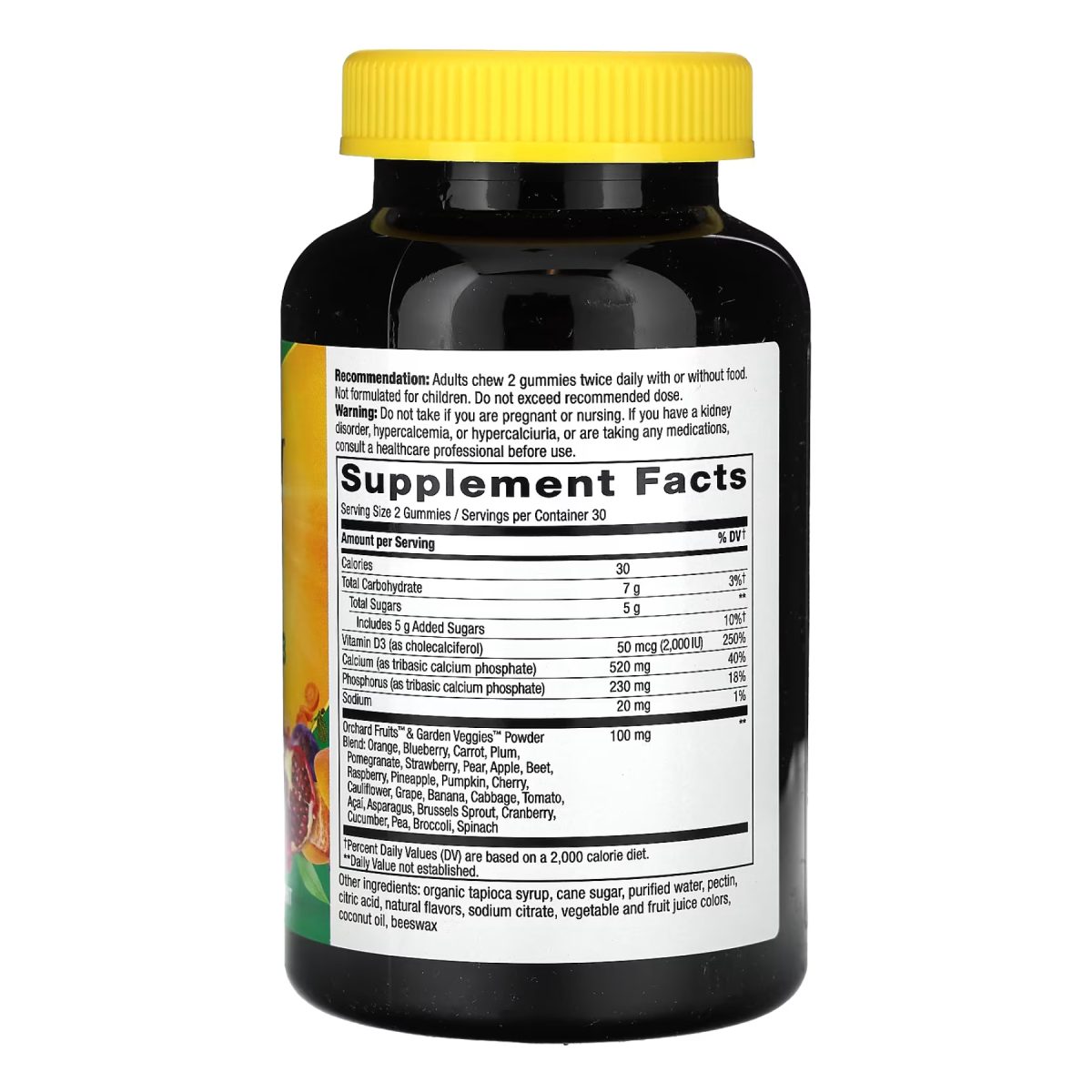 Calcium + D3 Gummy 60 ct (HFS) - Зображення 2