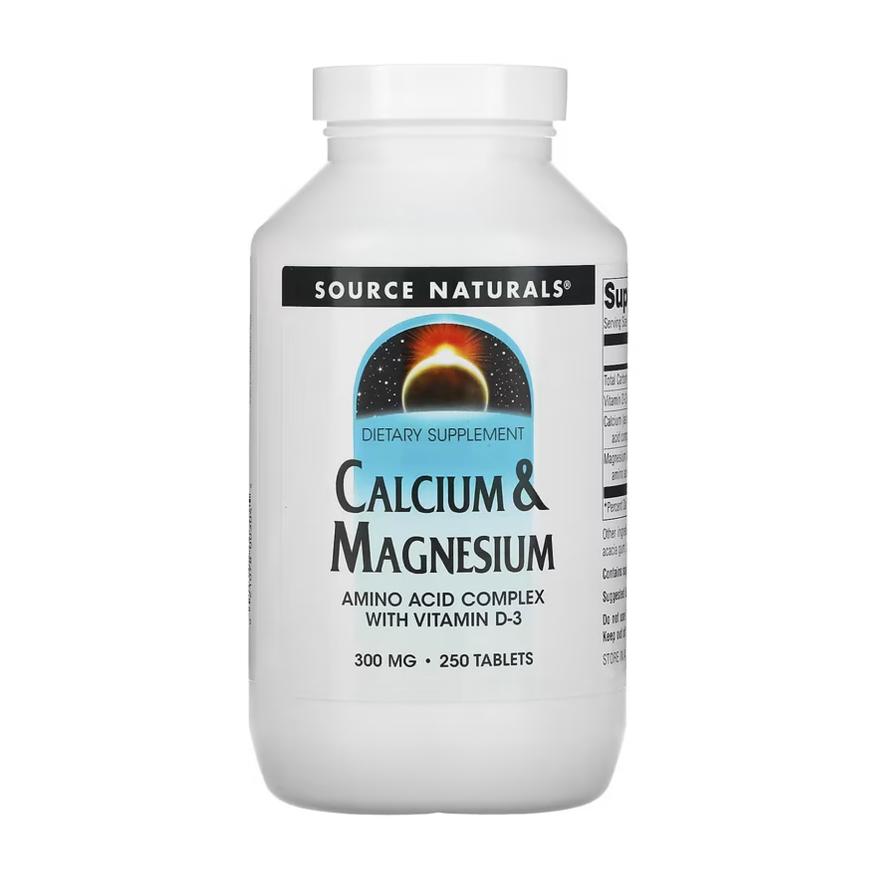 calcium-magnesium-300mg-250-tabs-38345345469721_6dbfd77a26 Calcium & Magnesium 300mg - 250 tabs - Зображення 1