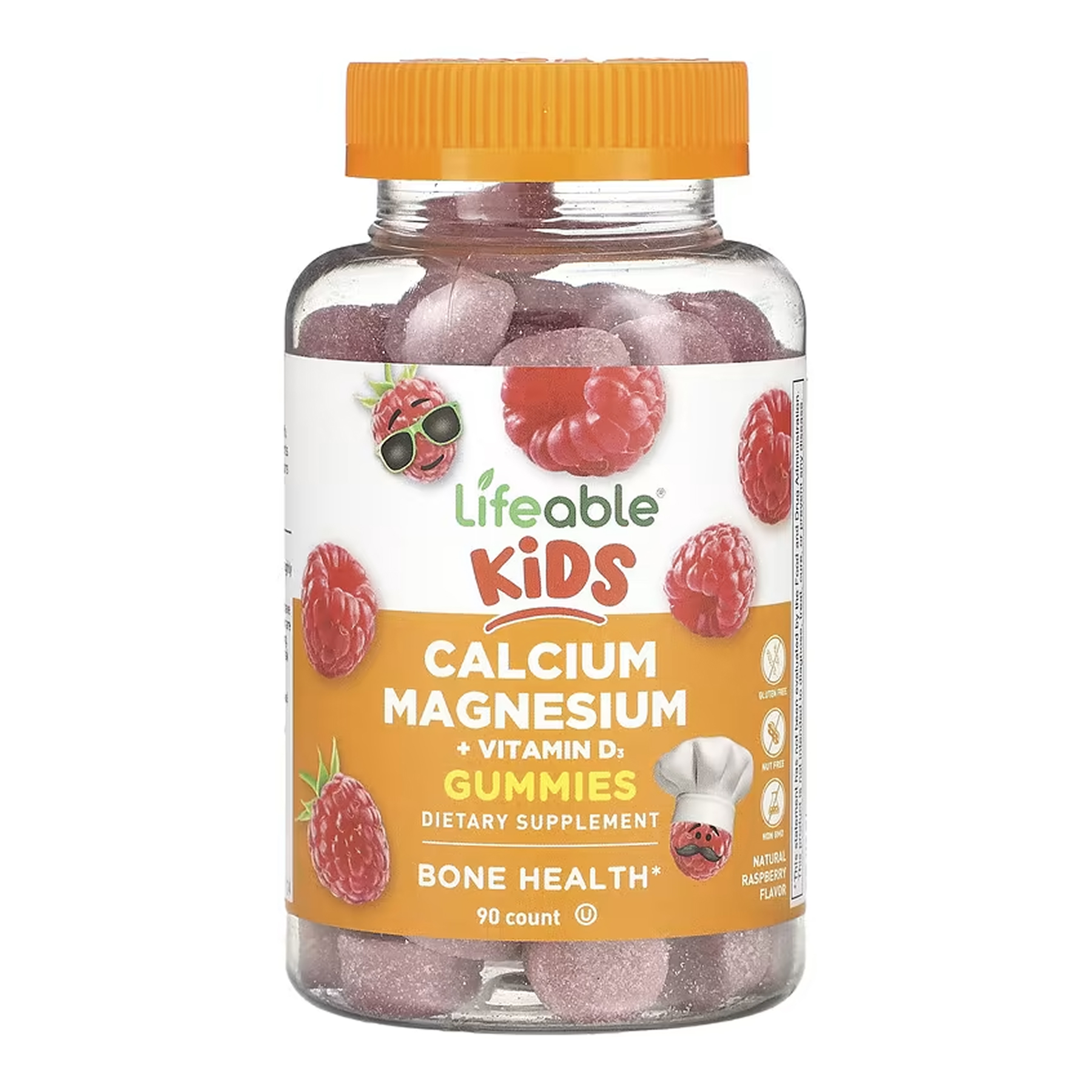 calcium-magnesium-vitamin-d-kids-90-gummies-75957024393006_720eb5d19b Calcium Magnesium + Vitamin D Kids - 90 gummies - Зображення 1