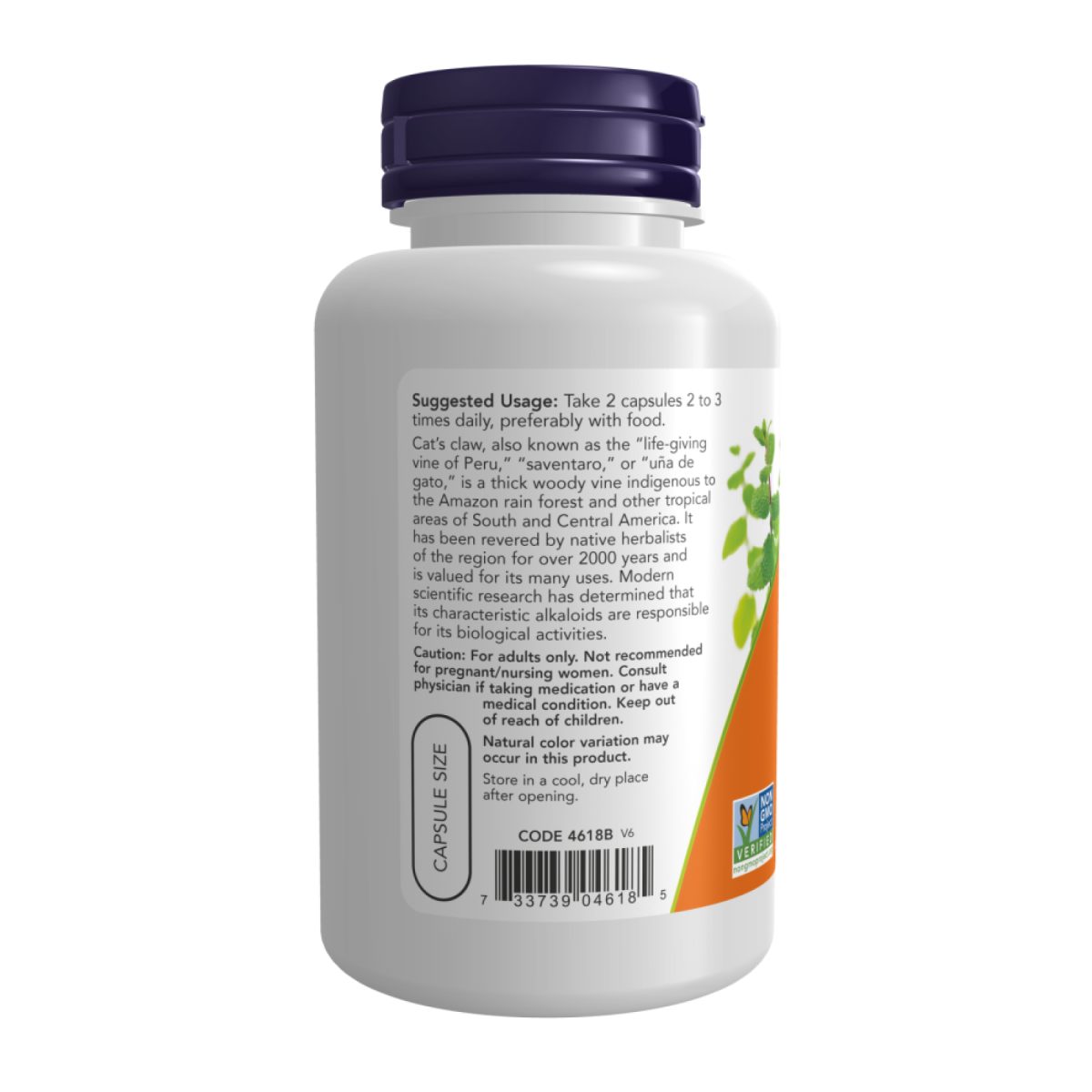 Cat's Claw 500mg - 250 vcaps - Зображення 3