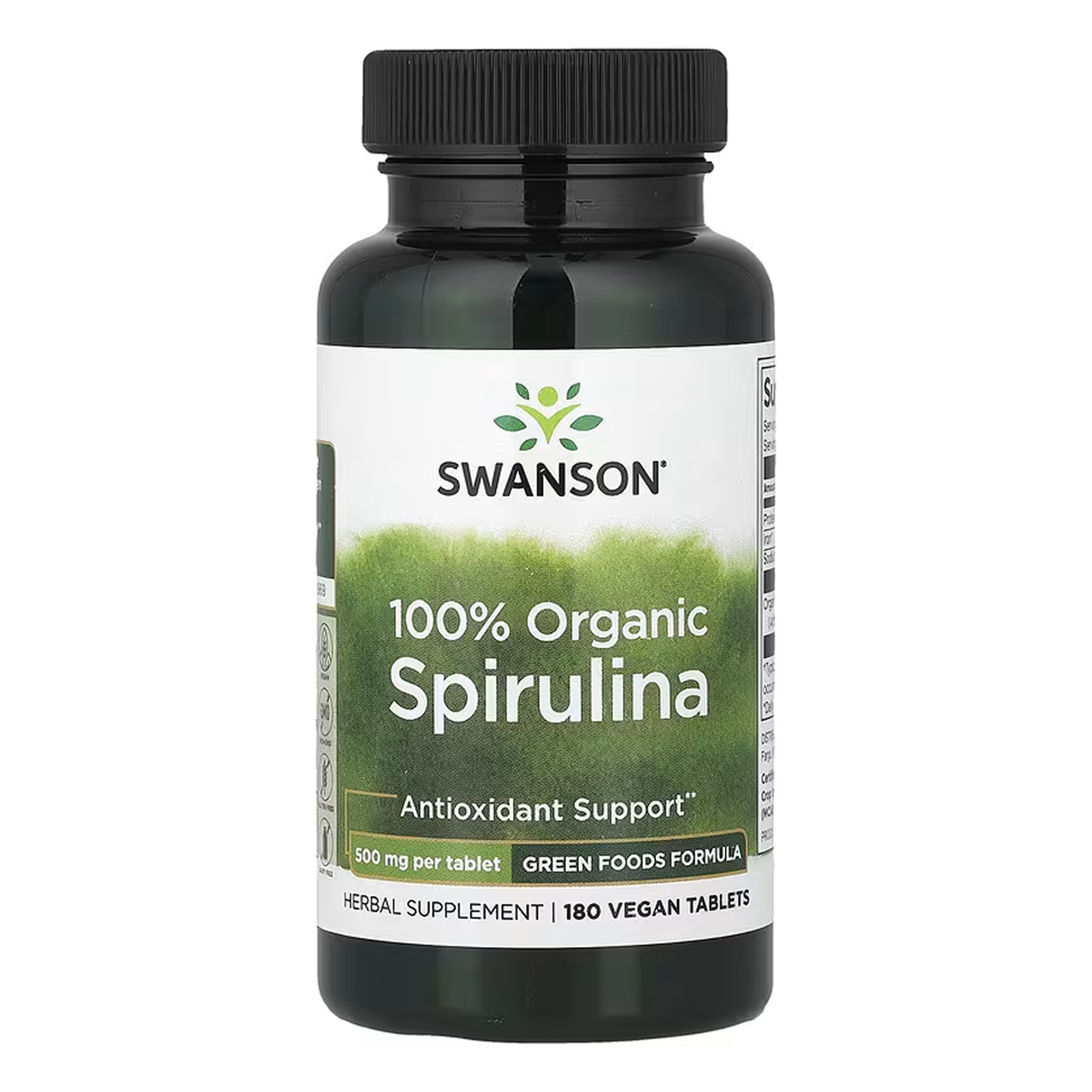 certified-organic-spirulina-500mg-180-tabs-78751291914087_6fe8c84340 Certified Organic Spirulina 500mg - 180 tabs - Зображення 1