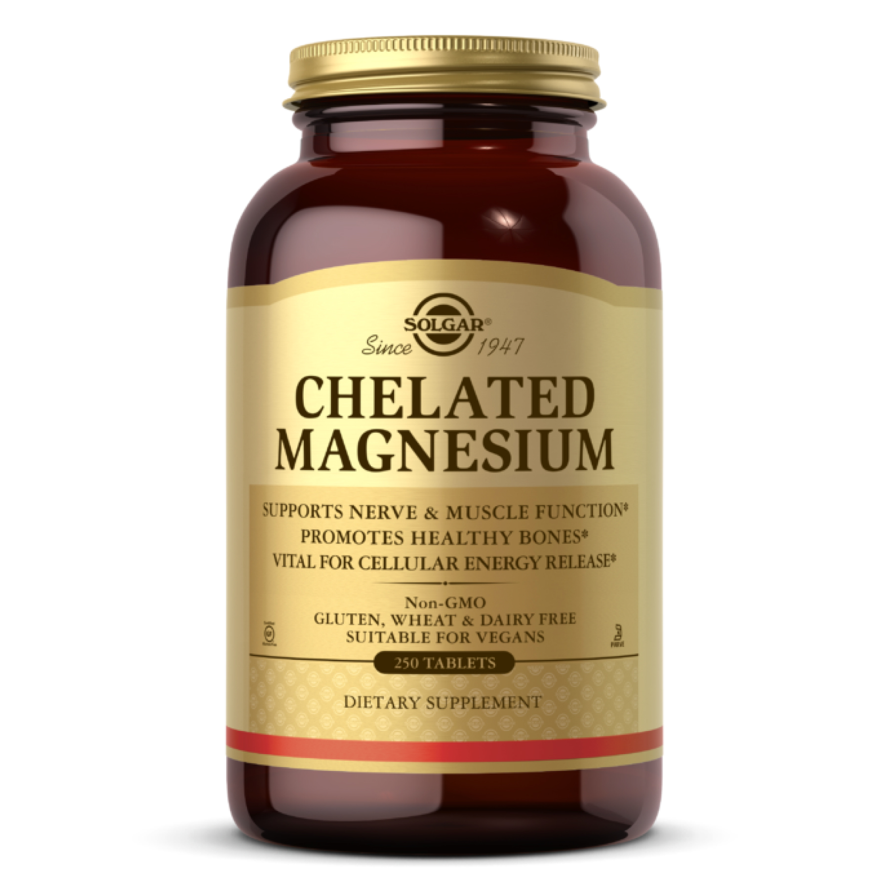 chelated-magnesium-tablets-tab-250-69346253428157_e42fd91ca2 Chelated Magnesium - 250 tabs - Зображення 1
