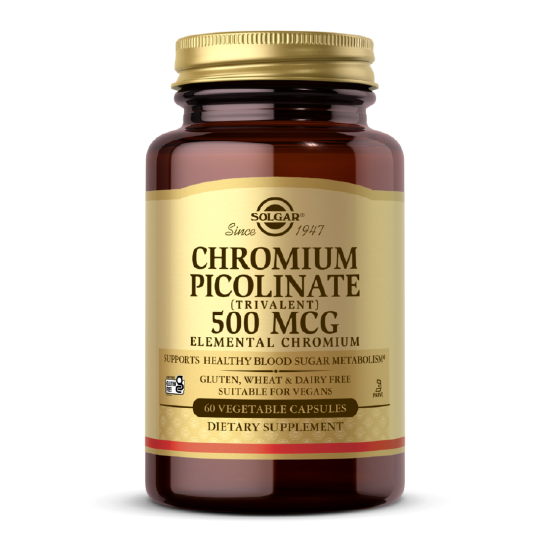chromium-picolinate-500-mcg-60-caps-79396804968651_0cf097f73e Chromium Picolinate 500 mcg - 60 caps - Зображення 1