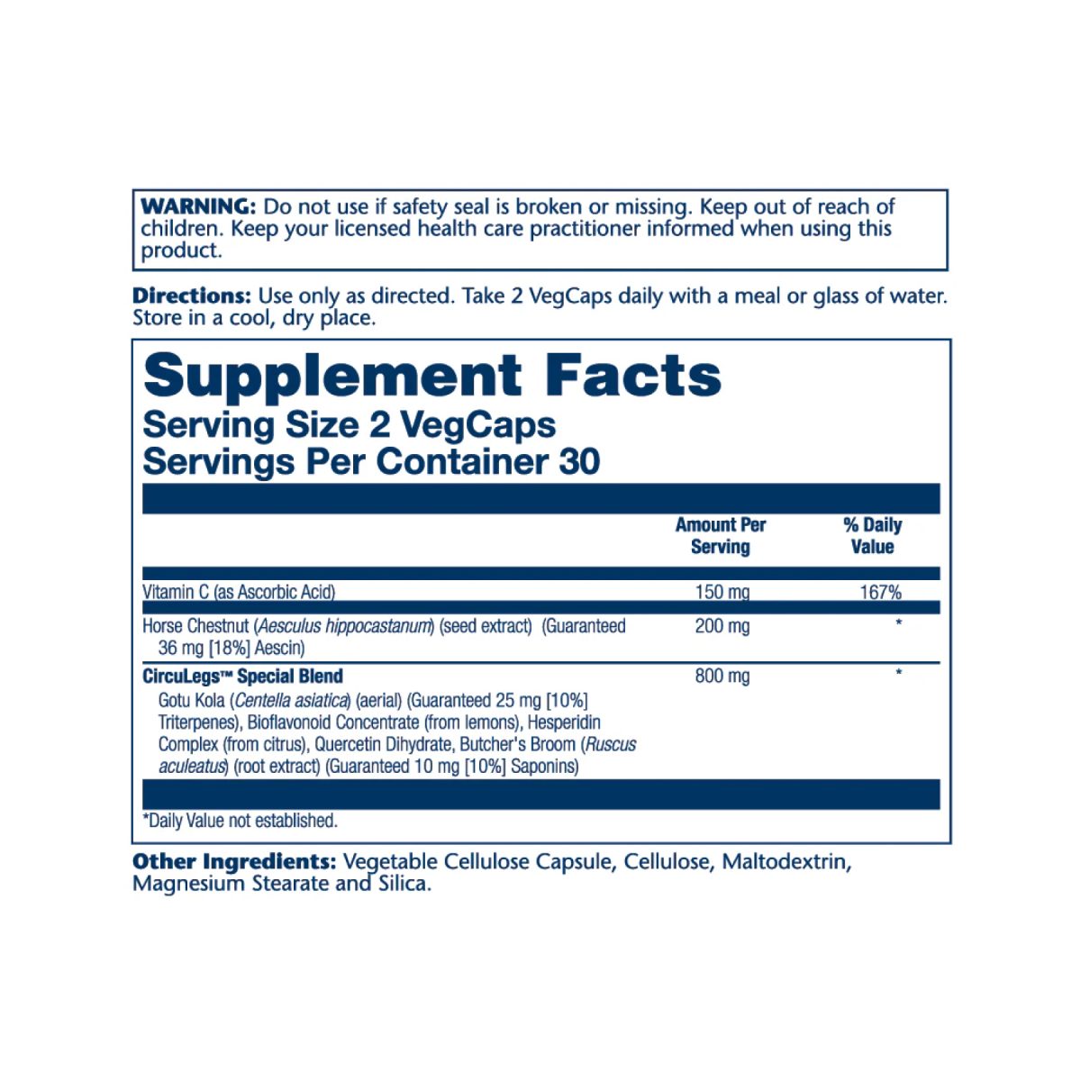 CircuLegs Circulation Support 200mg - 60 vcaps - Зображення 2