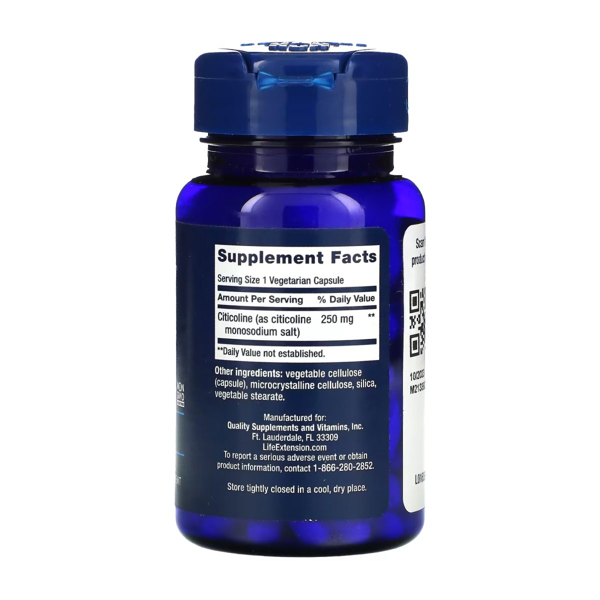 Citicoline (CDP-Choline) - 60 vcaps - Зображення 2