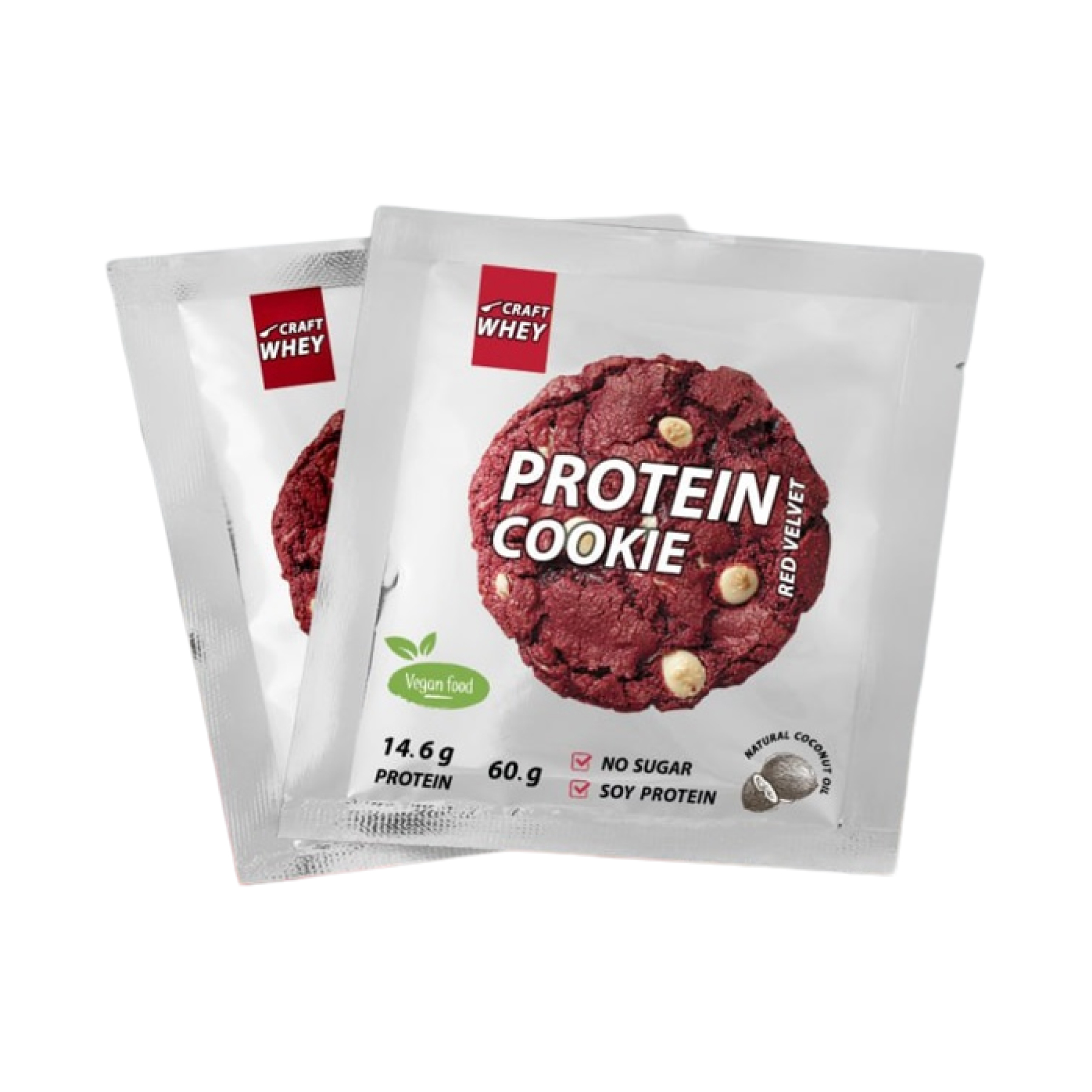 craft-wheyprotein-cookie-60g-red-velvet-42543694365187_eb5fd73882 Protein Cookie - 60g Red Velvet (Поштучно) - Зображення 1