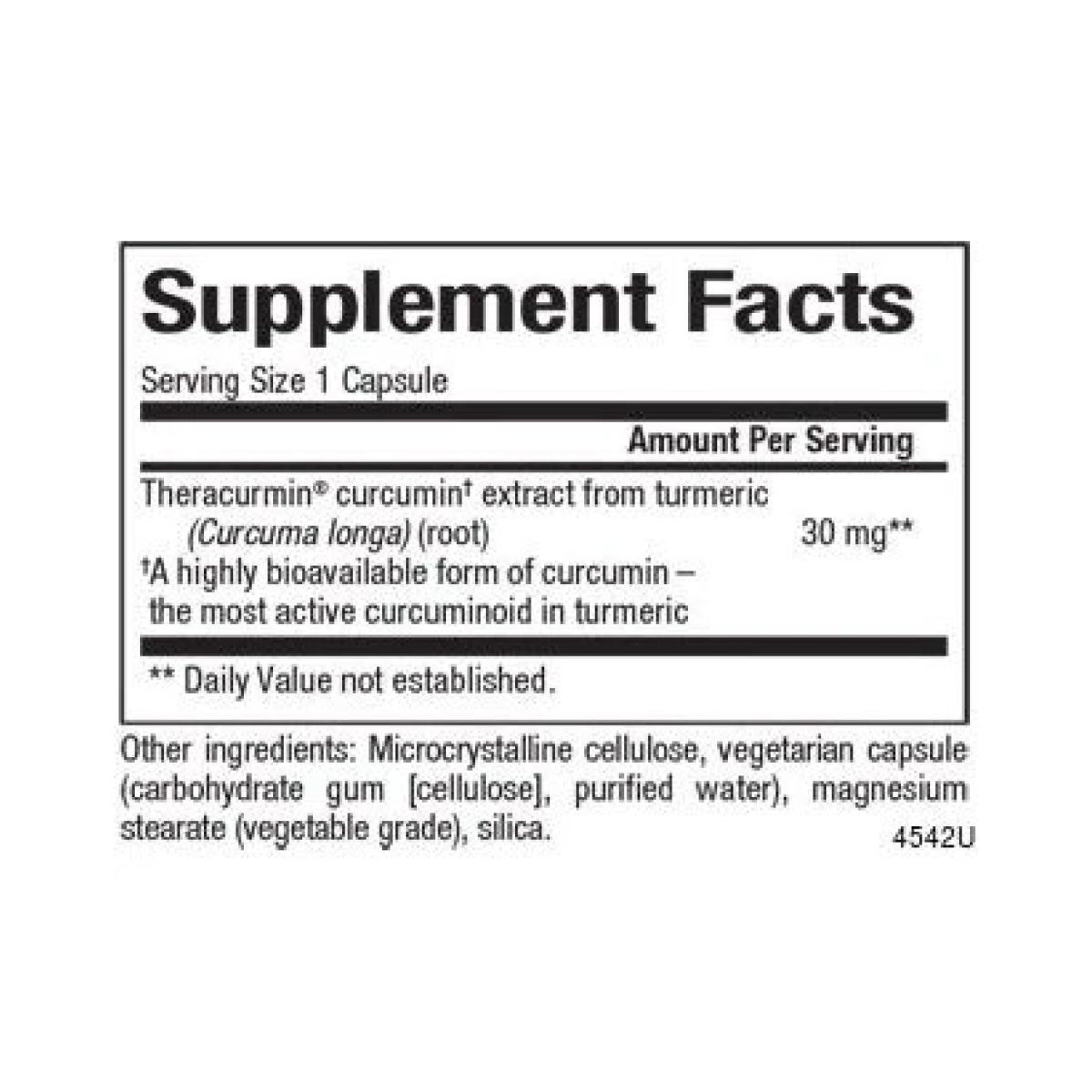 CurcuminRich Theracurmin 30 mg - 60 vcaps - Зображення 2