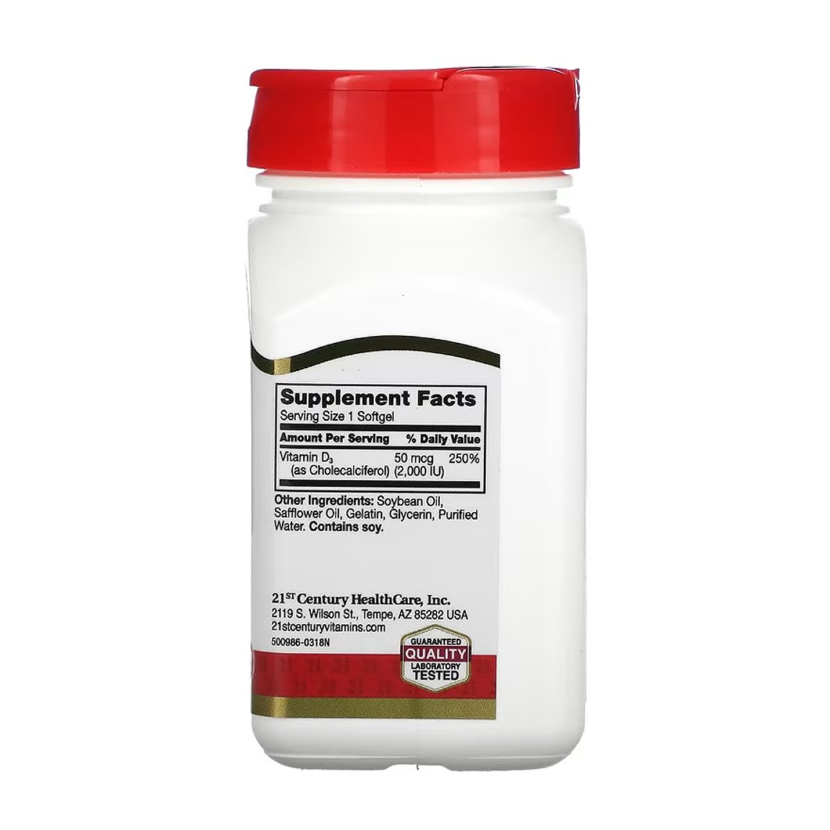D3 50 mcg (2000 IU) - 250 softgels - Зображення 2