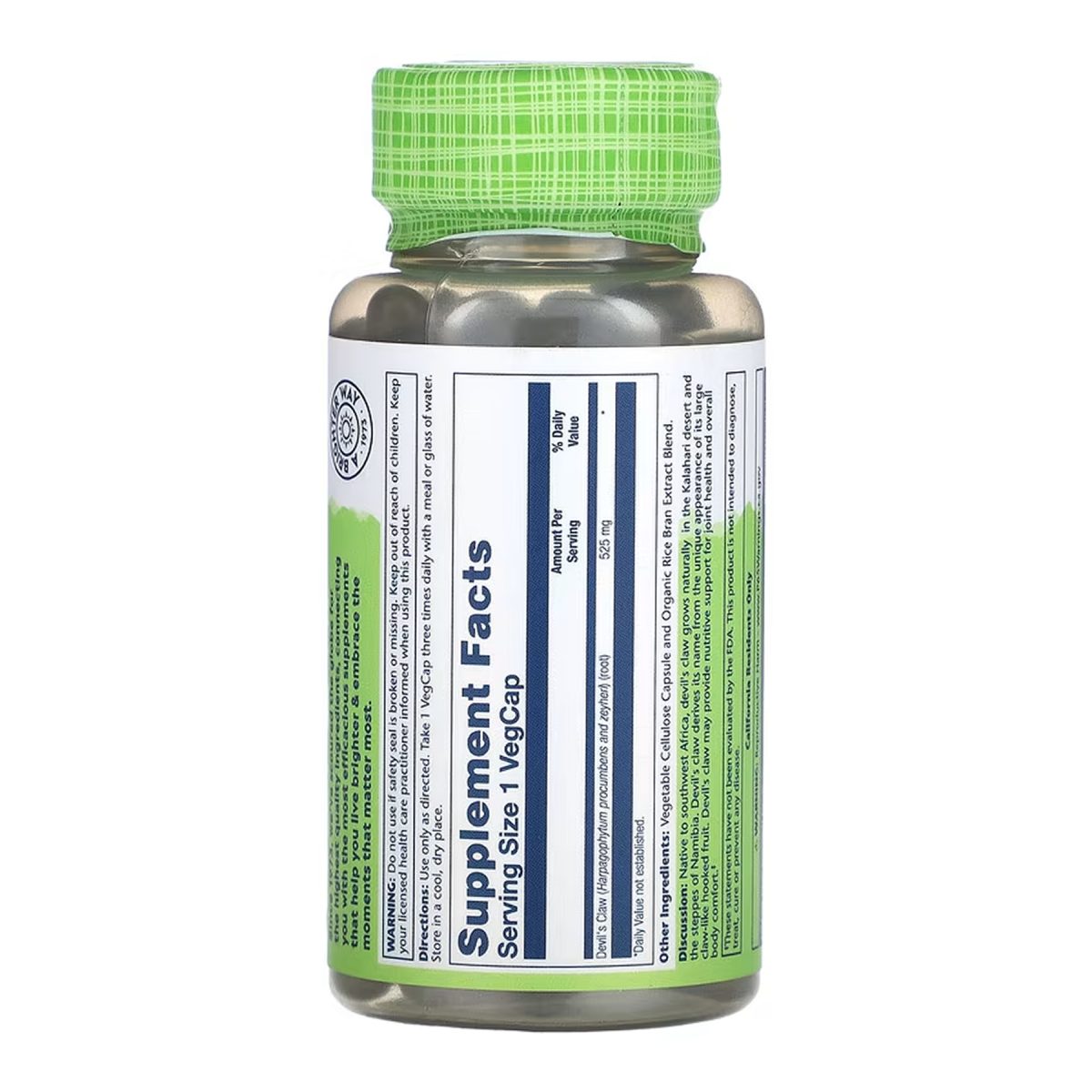 Devil's Claw Root 525mg - 100 vcaps - Зображення 2