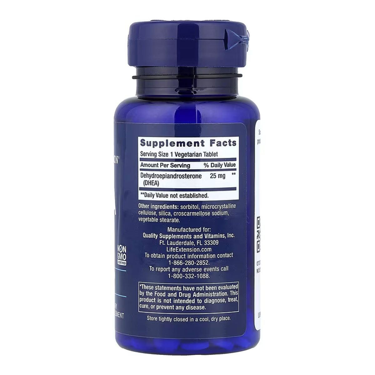 DHEA 25 mg - 100 lozenges - Зображення 2