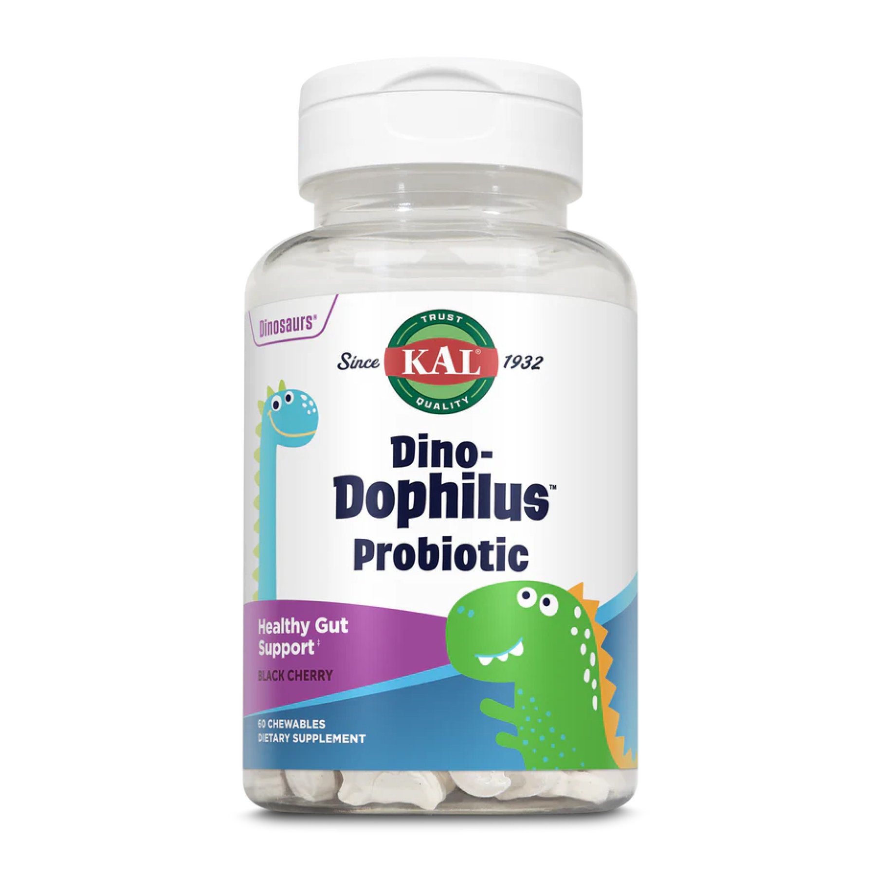dino-dophilus-kids-probiotic-60-chewables-black-cherry-16111758066348_aaad0ddb7e Dino-Dophilus™ Kids Probiotic - 60 chewables Black Cherry - Зображення 1