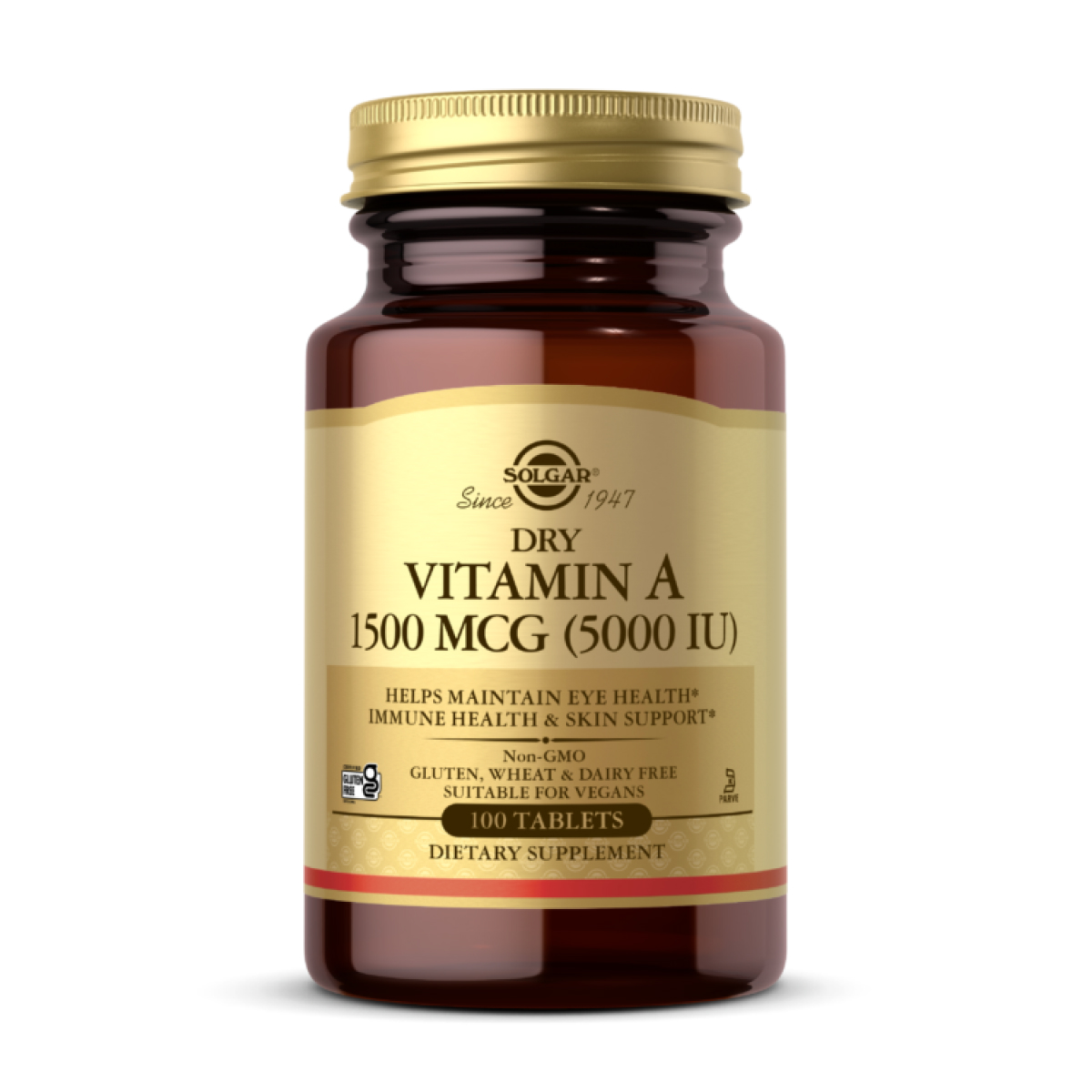 dry-vitamin-a-1500-mcg-5000-iu-100-tabs-36398215608183_7b9a458215 Dry Vitamin A 1500 mcg (5000 IU) - 100 tabs - Зображення 1