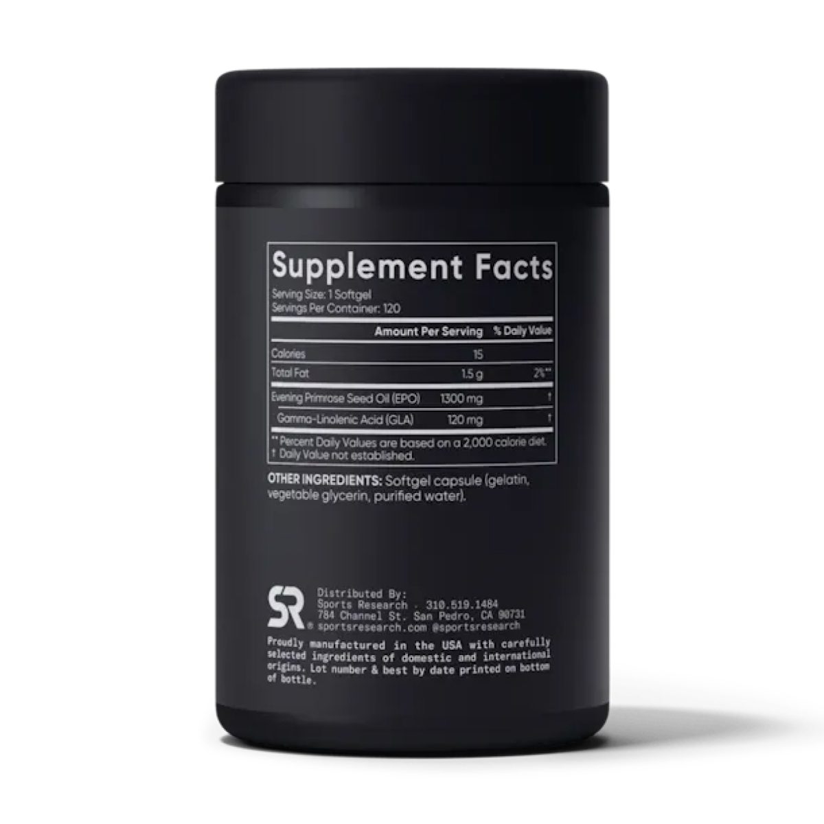 Evening Primrose Oil 1300mg - 120 softgels - Зображення 2