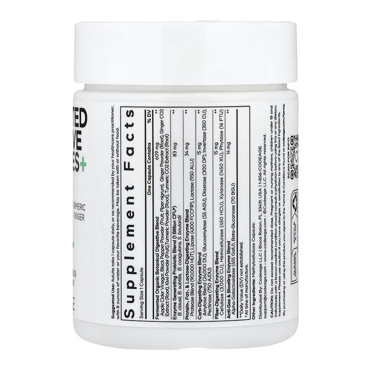 Fermented Digestive Enzymes - 90 vcaps - Зображення 2