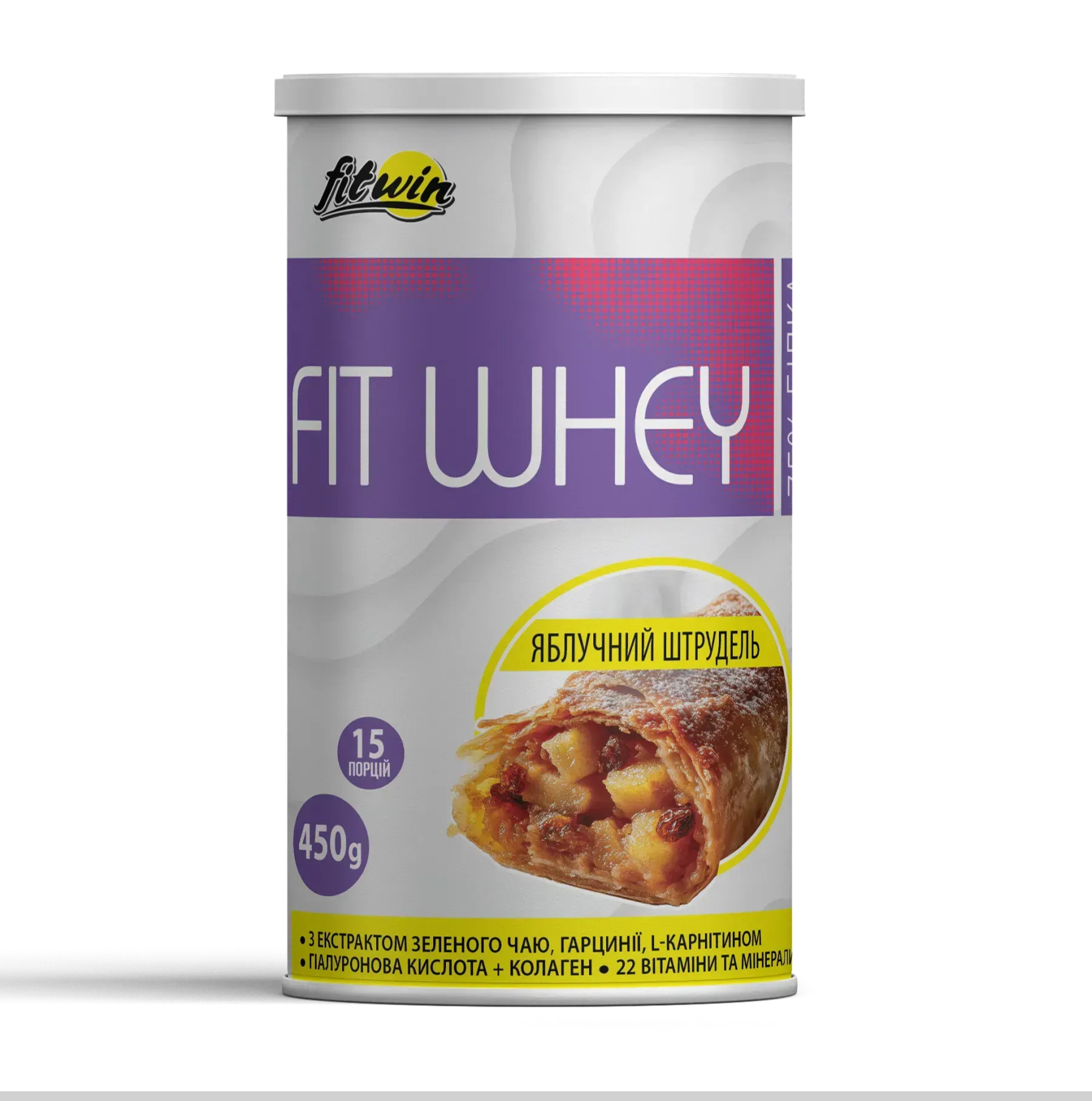 fitwhey-450g-apple-strudel-26301957930670_772b9ae1b7 FitWhey - 450g Apple Strudel - Зображення 1