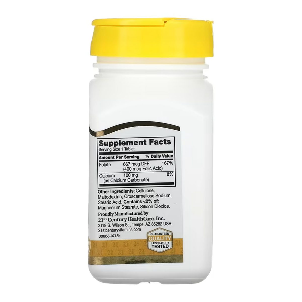Folic Acid 400 mcg - 250 tabs - Зображення 2