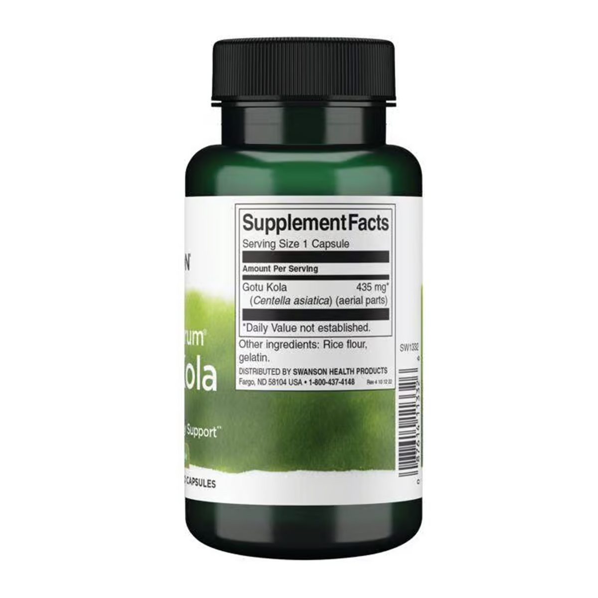 Full Spectrum Gotu Kola 435mg - 60 caps - Зображення 2