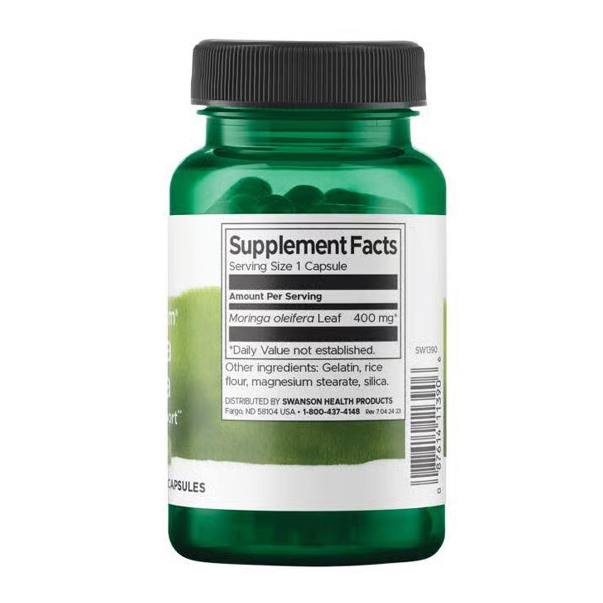 Full Spectrum Moringa Oleifera 400mg - 60 caps - Зображення 2