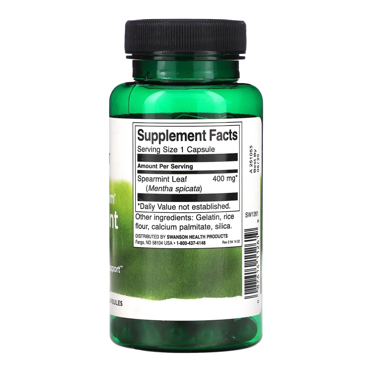 Full Spectrum Spearmint Leaf 400mg - 60 caps - Зображення 2