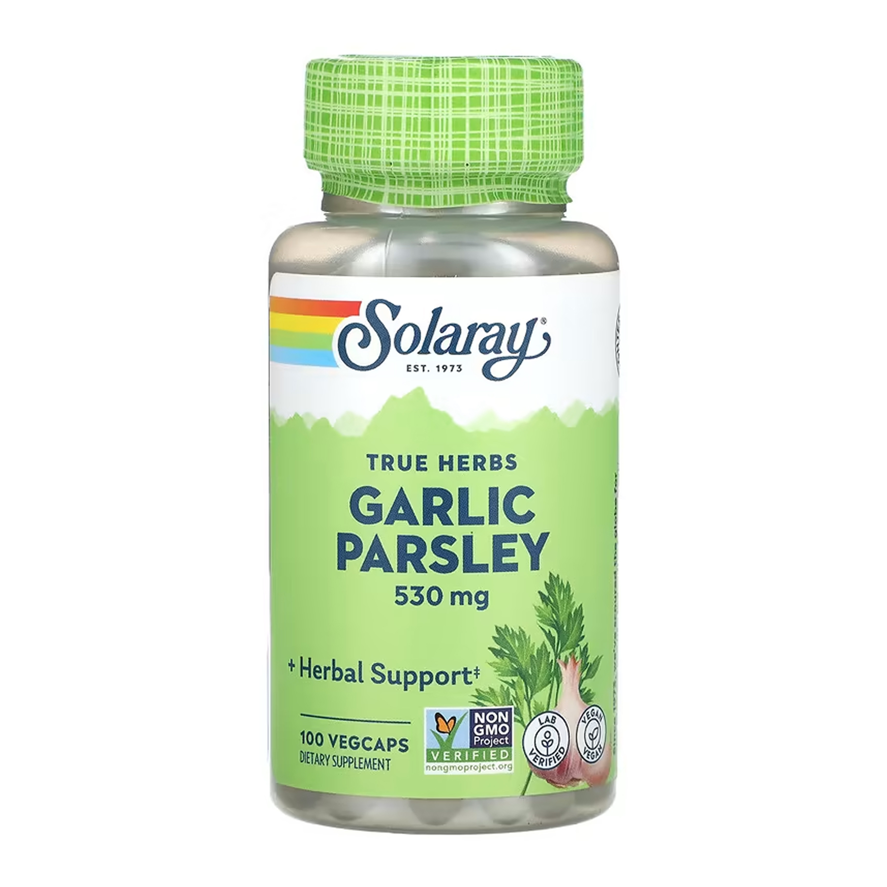 garlic-parsley-530mg-100-vcaps-53151115732834_ab81ca82cf Garlic Parsley 530mg - 100 vcaps - Зображення 1