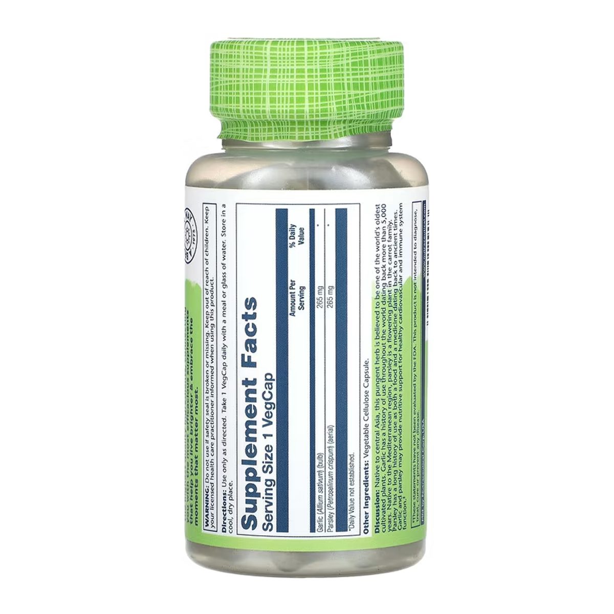 Garlic Parsley 530mg - 100 vcaps - Зображення 2