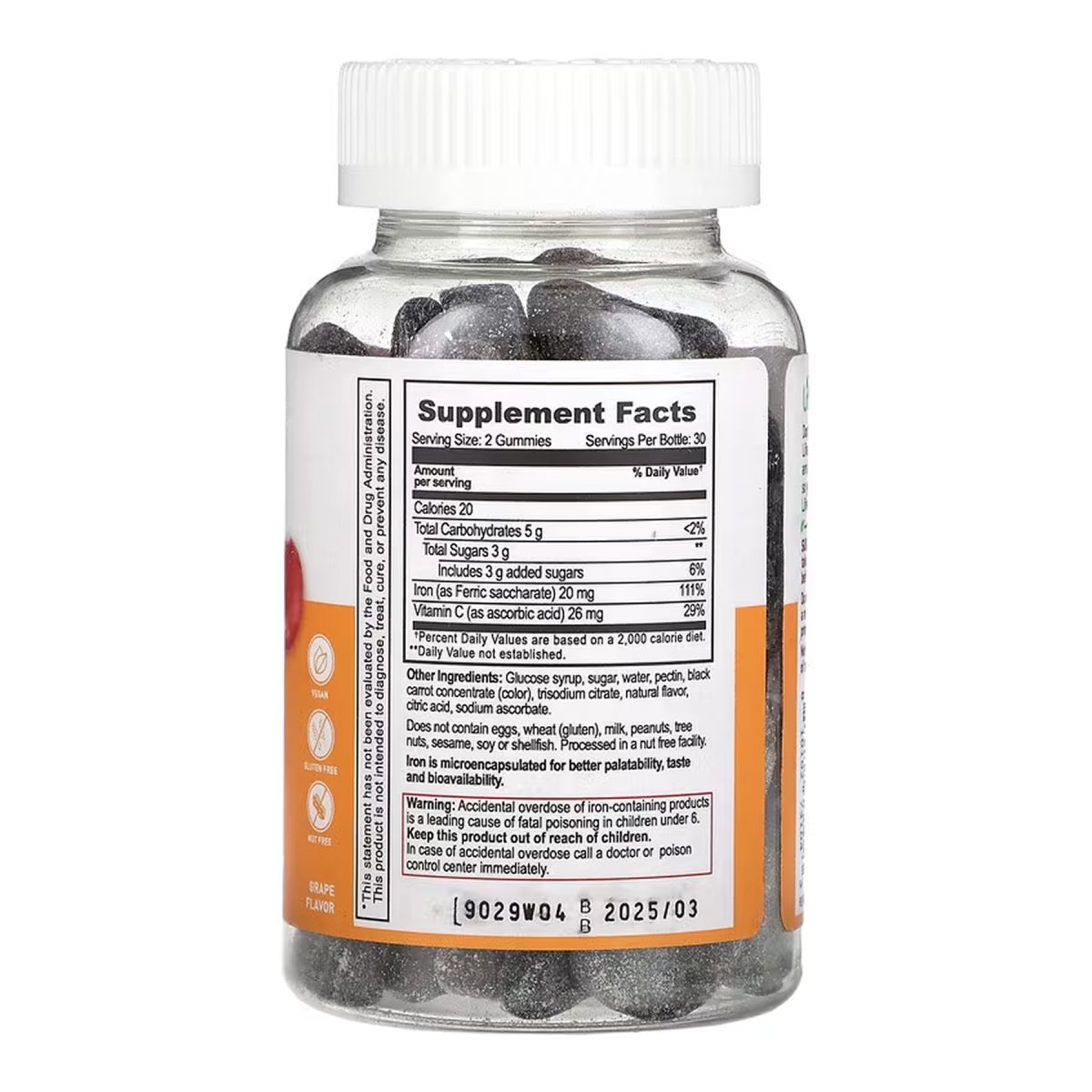 Iron + Vitamin C Adult - 60 gummies - Зображення 2