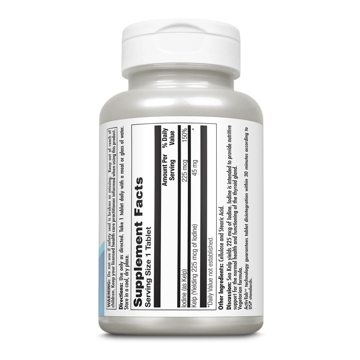 Kelp Iodine 225mcg - 250 tabs - Зображення 2
