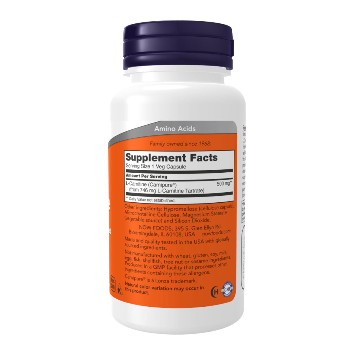 L-Carnitine 500mg - 180 caps - Зображення 2