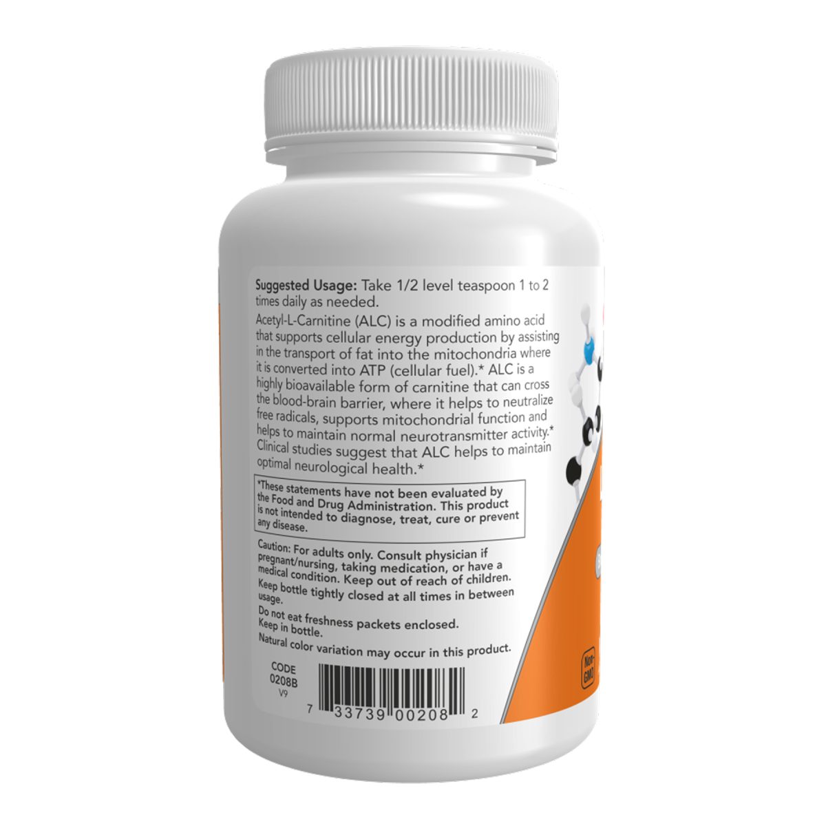 Acetyl L-Carnitine Pure Powder - 85g - Зображення 3