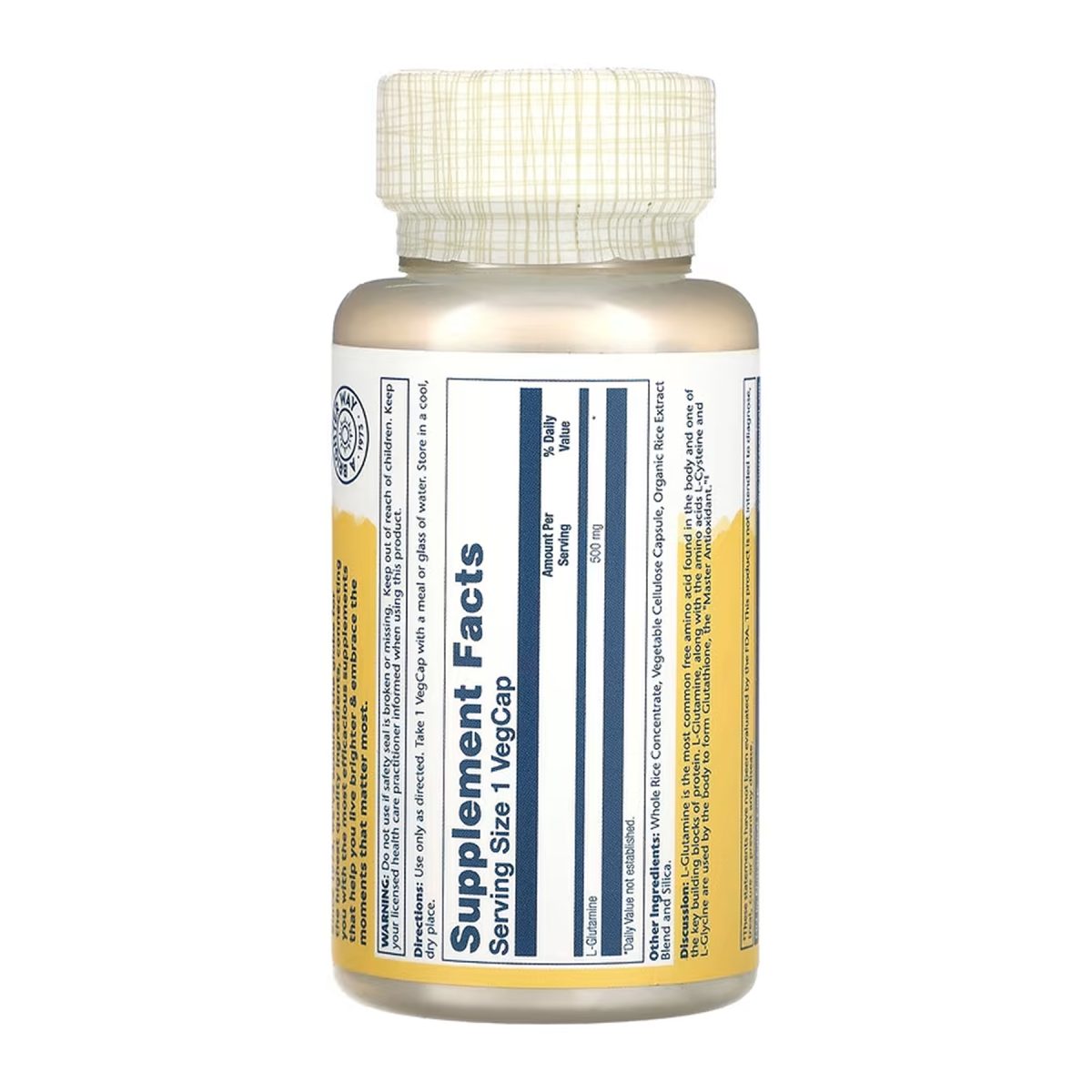 L-Glutamine 500mg - 50 vcaps - Зображення 2