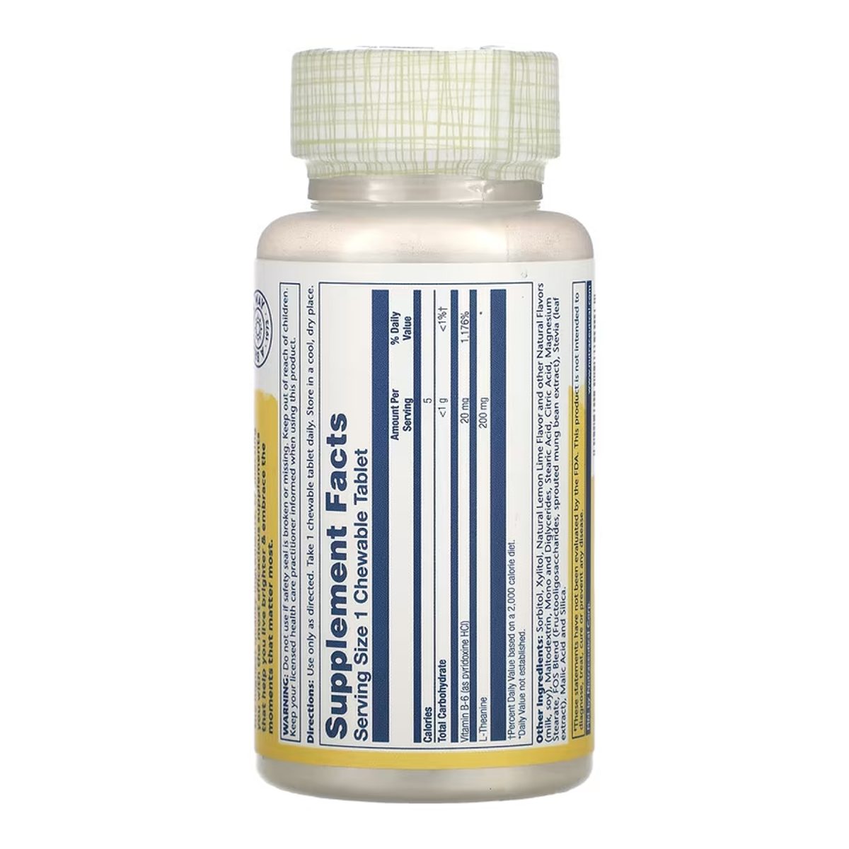 L-Theanine 200mg - 30 chewables - Зображення 2