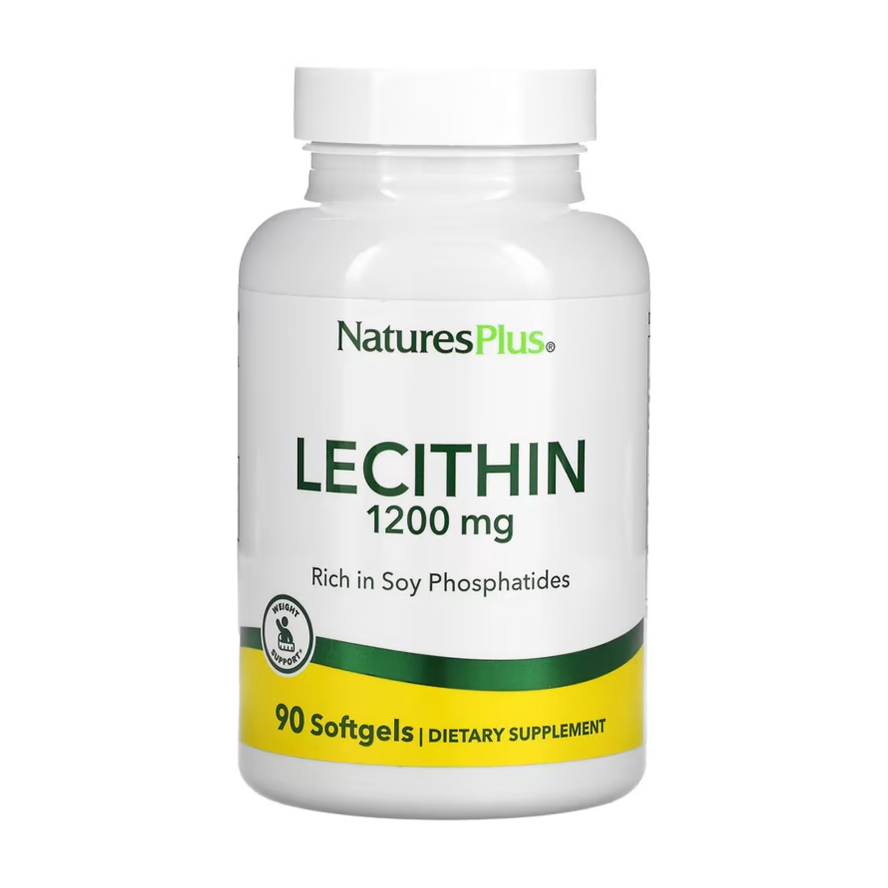 licithin-1200-mg-90-softgels-46359779571609_870b95a014 Lecithin 1200 mg - 90 softgels - Зображення 1