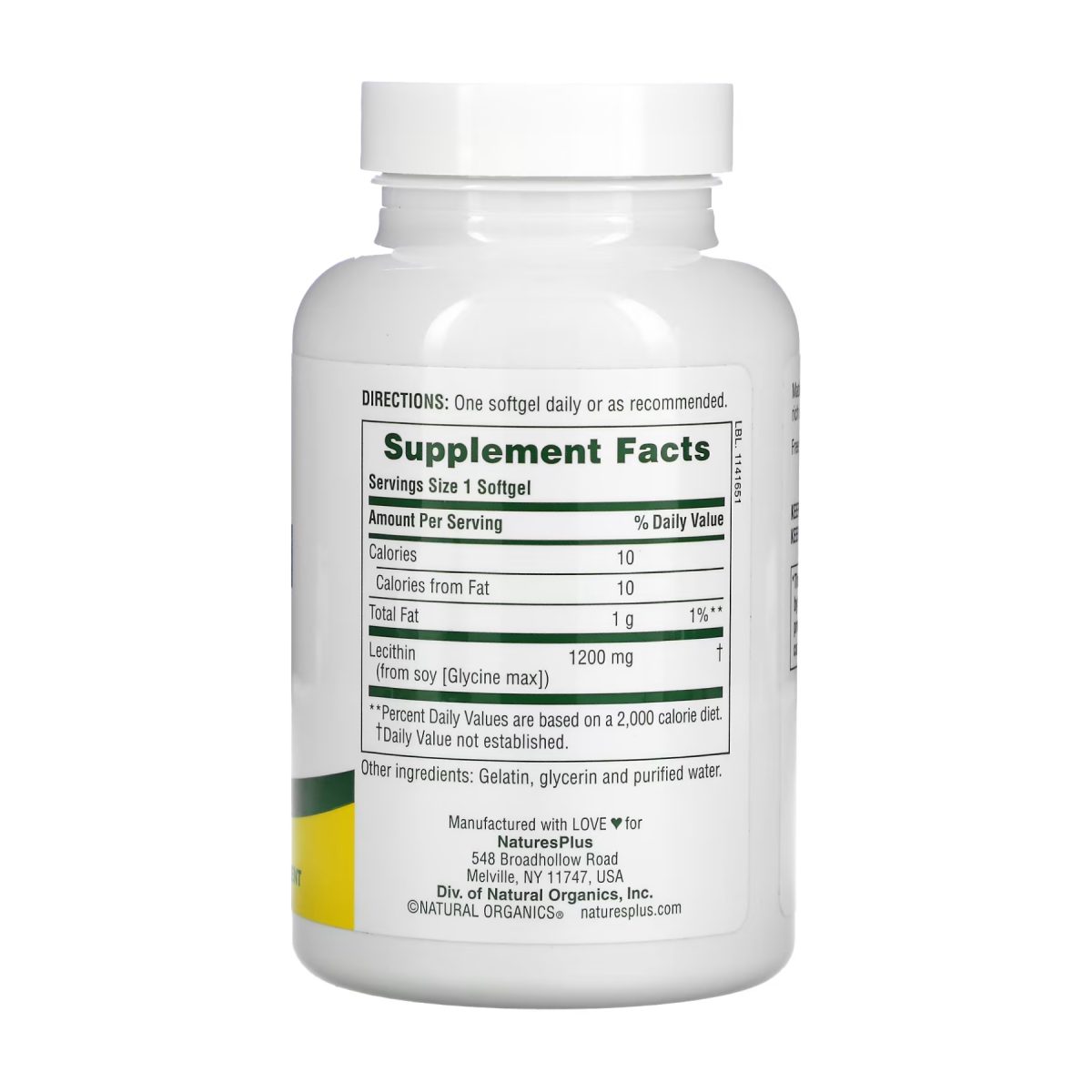 Lecithin 1200 mg - 90 softgels - Зображення 2