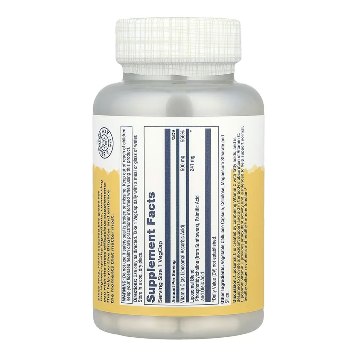 Liposomal Vitamin C 500mg - 100 vcaps - Зображення 2