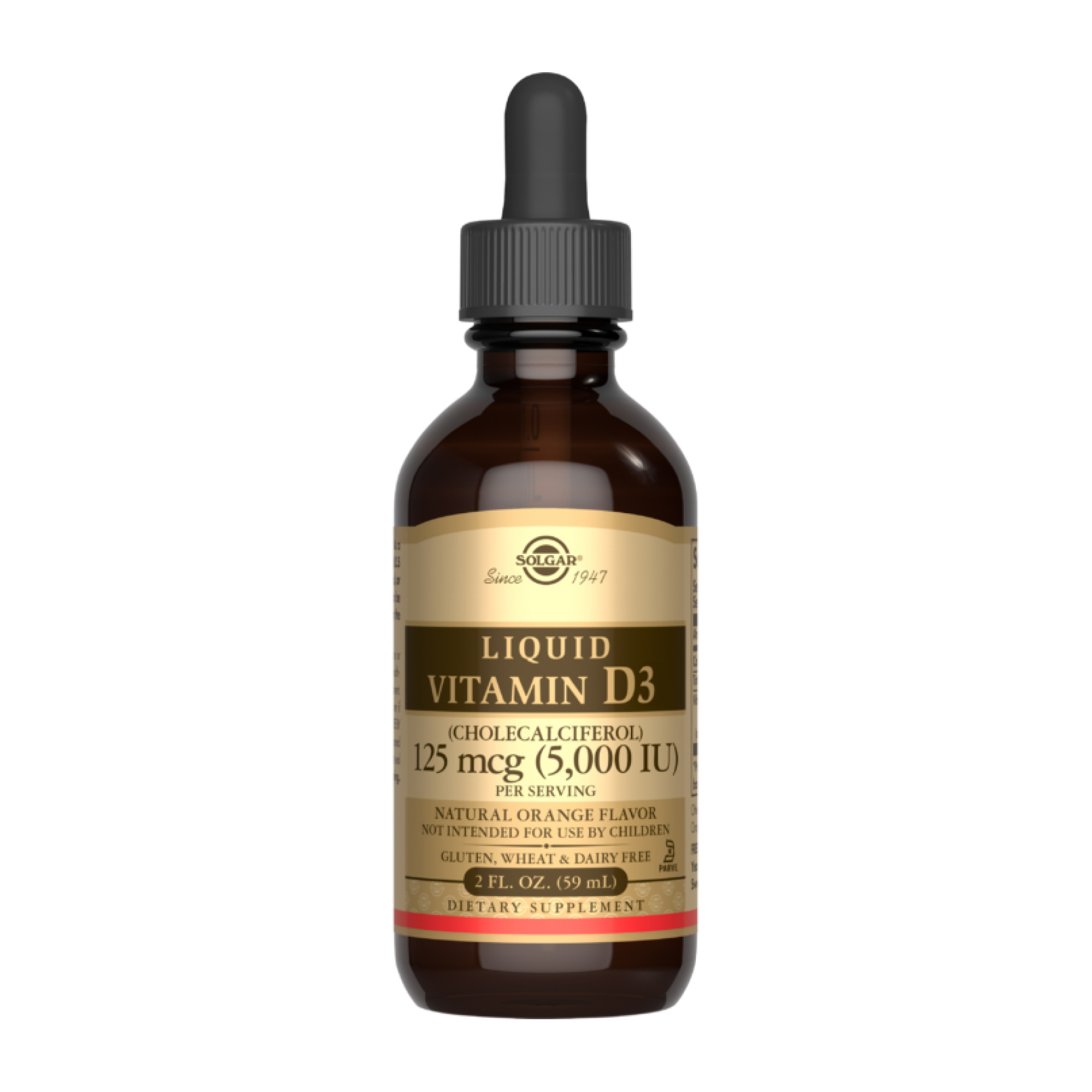 liquid-vitamin-d3-cholecalciferol-125-mcg-5000-iu-59ml-natural-orange-93619942826020_141d57b1cc Liquid Vitamin D3 (Cholecalciferol) 125 mcg (5,000 IU) - 59ml Natural Orange - Зображення 1