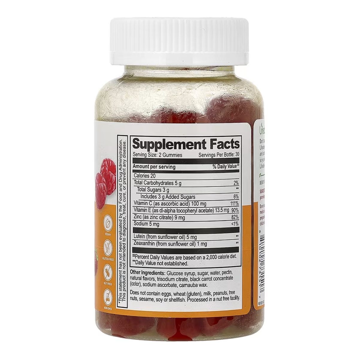 Lutein and Zeaxanthin Adults - 60 gummies - Зображення 2