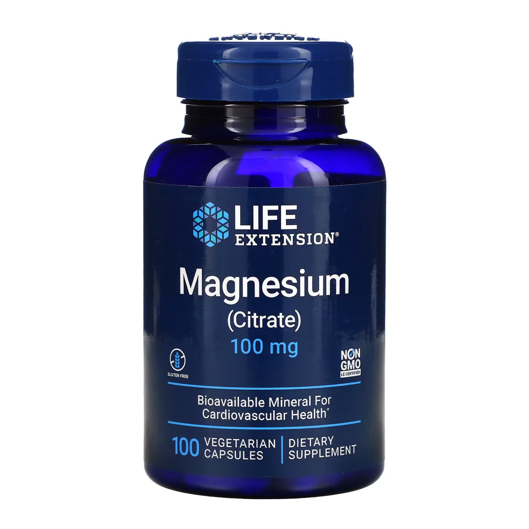 magnesium-citrate-100-mg-100-veg-caps-100-mg-100-vegetarian-capsules-35469426566098_45b5218e0a Magnesium (Citrate) 100 mg - 100 vcaps - Зображення 1