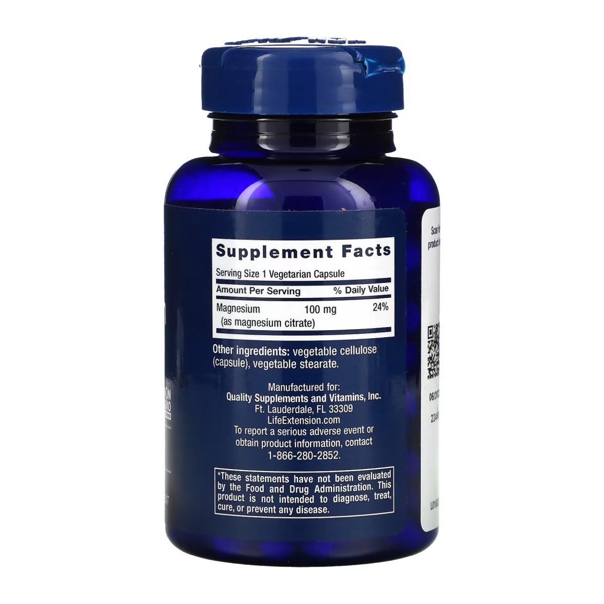 Magnesium (Citrate) 100 mg - 100 vcaps - Зображення 2
