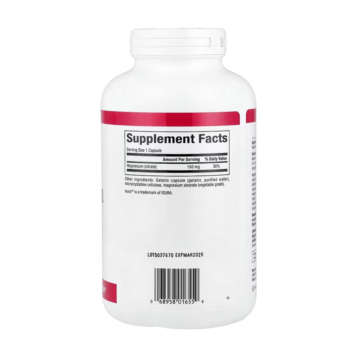 Magnesium Citrate 150mg - 360 caps - Зображення 2