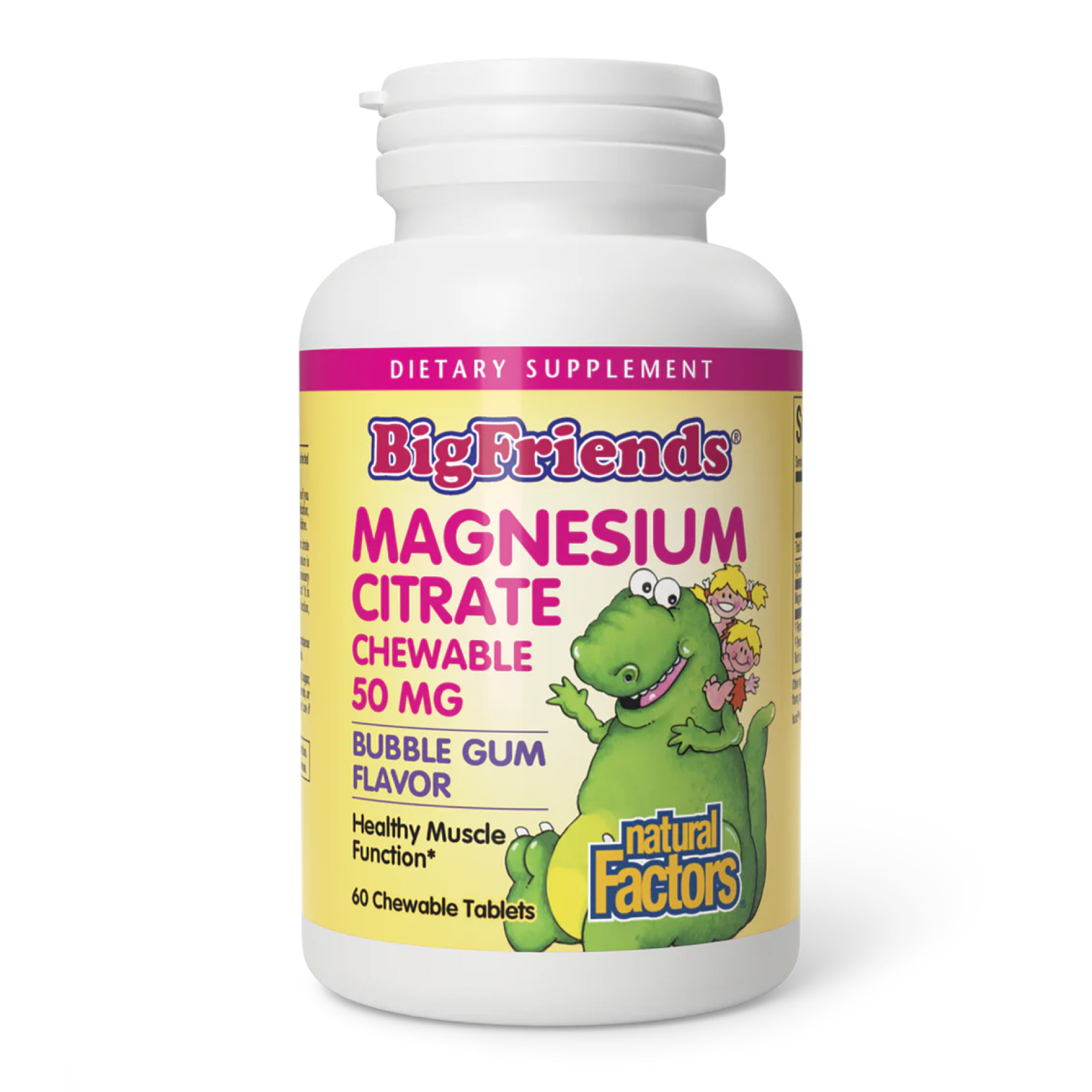 magnesium-citrate-50mg-60-tabs-bubble-gum-94638504070761_fcf6a9f4e4 Magnesium Citrate 50mg - 60 tabs Bubble Gum - Зображення 1