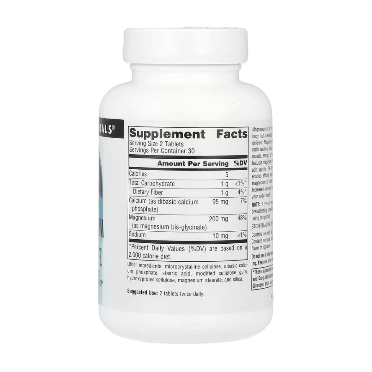 Magnesium Glycinate - 60 tabs - Зображення 2