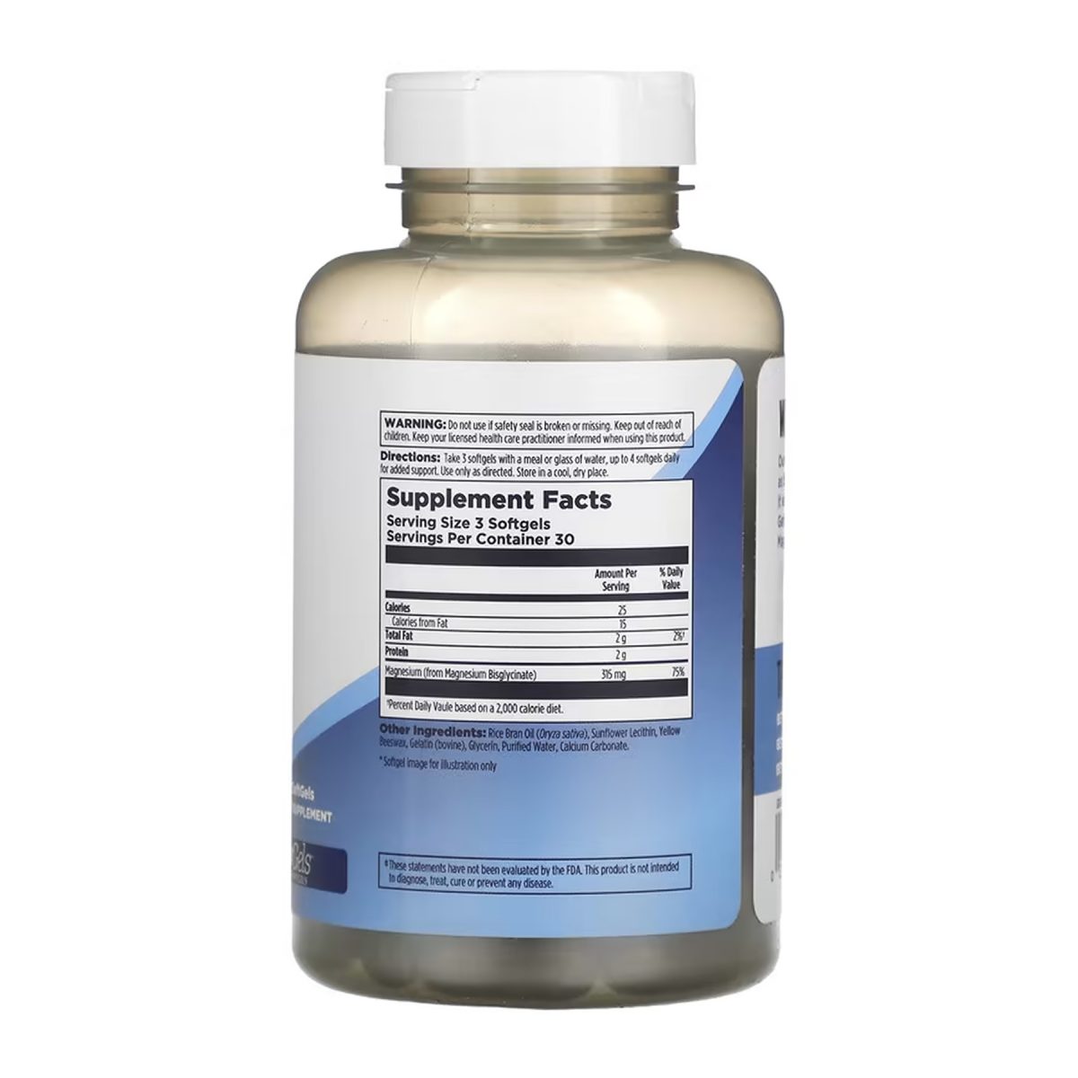 Magnesium Glycinate - 90 softgels - Зображення 2