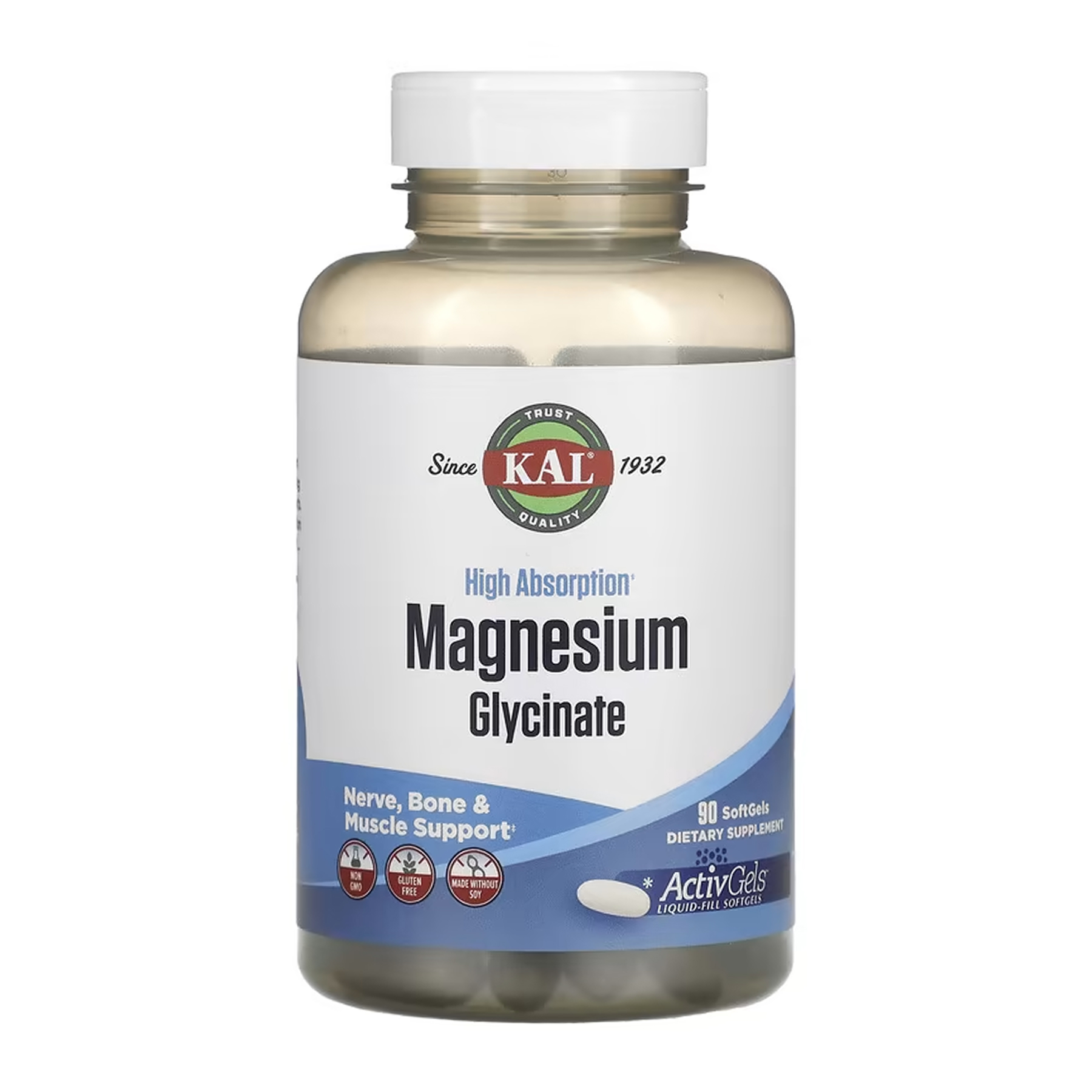 magnesium-glycinate-90-softgels-39370513990468_81e7cb50a0 Magnesium Glycinate - 90 softgels - Зображення 1