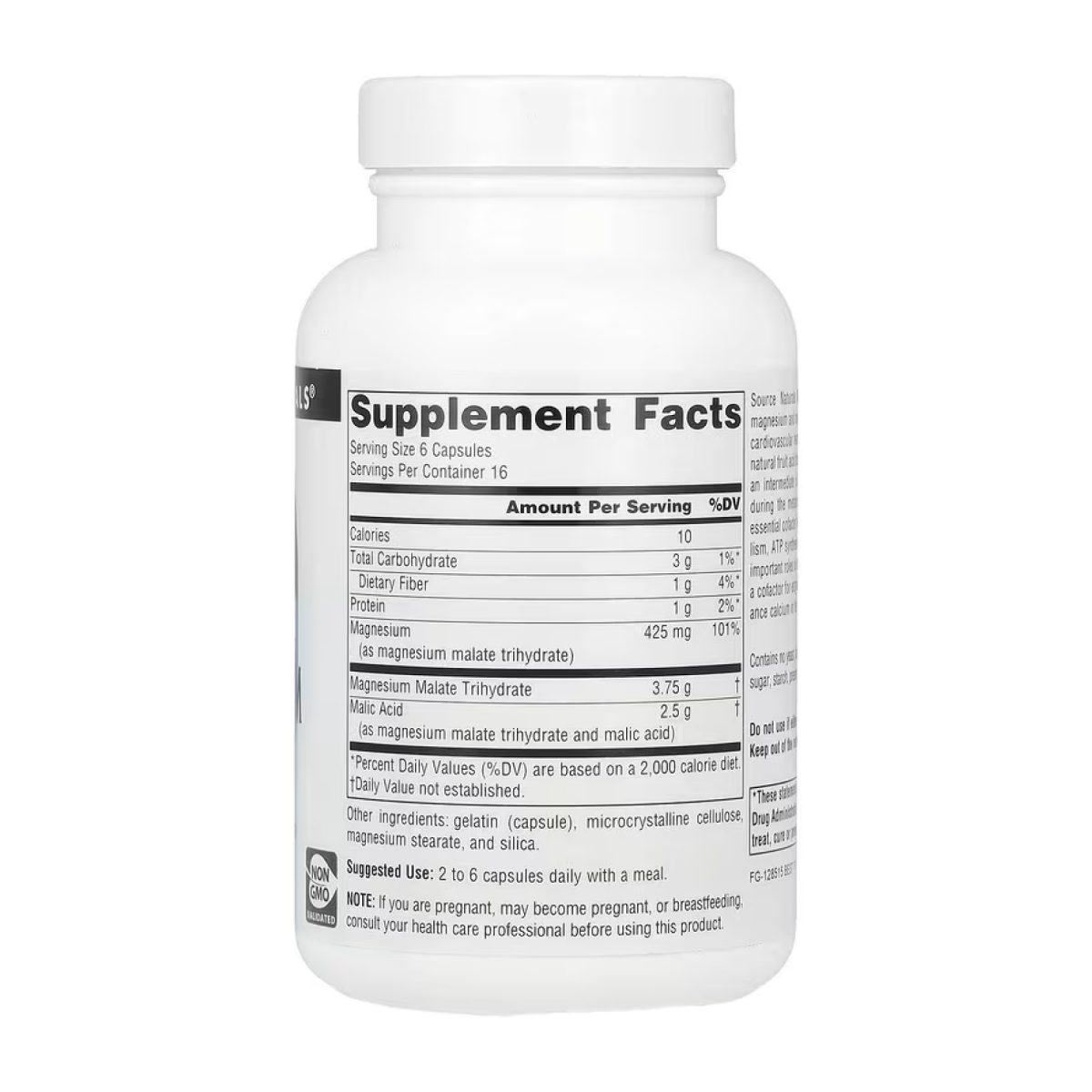 Magnesium Malate 625mg - 100 caps - Зображення 2