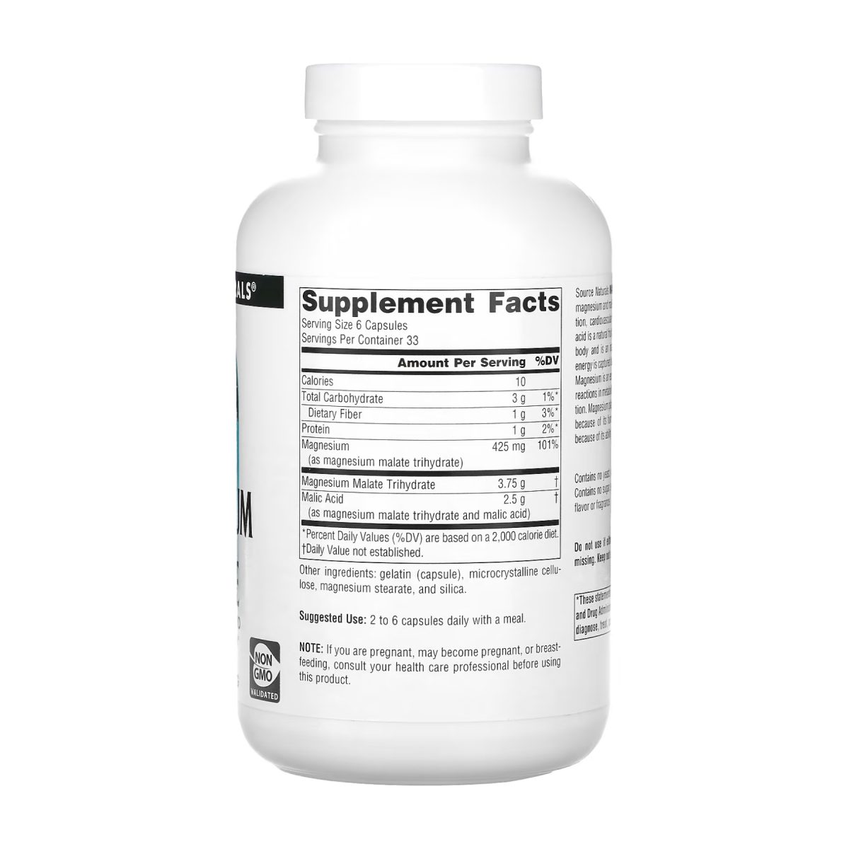 Magnesium Malate 625mg - 200 caps - Зображення 2