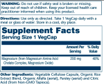 Magnesium 200mg - 100 vcaps - Зображення 2