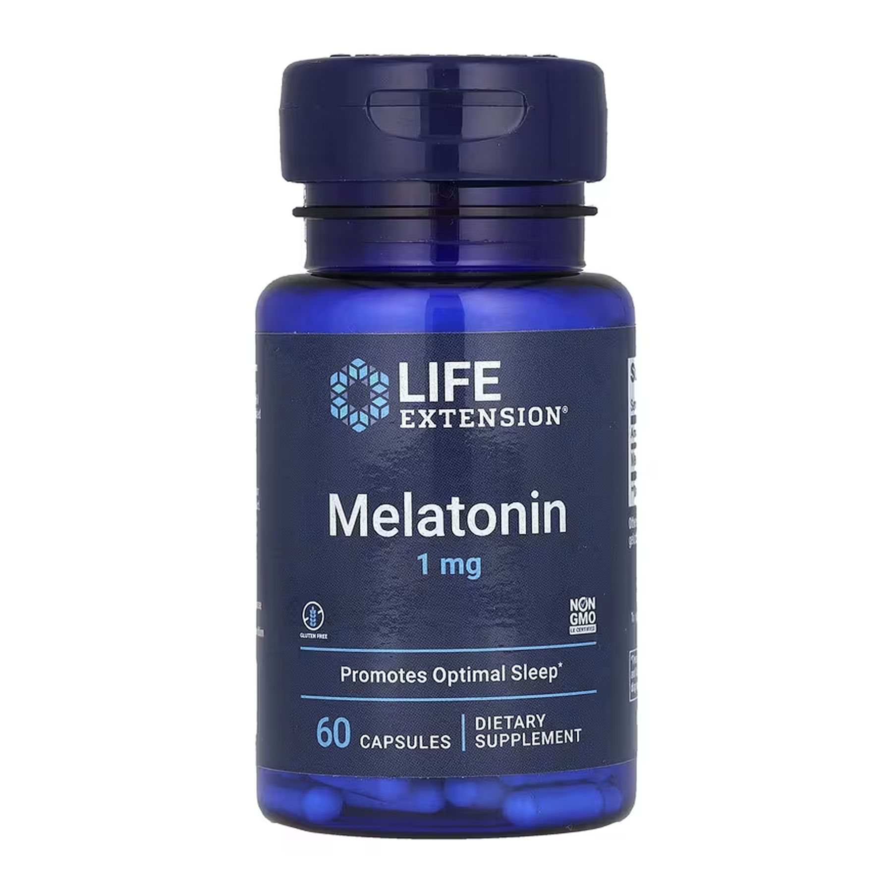 melatonin-1-mg-60-caps-61612860141757_fb1139f898 Melatonin 1 mg - 60 caps - Зображення 1