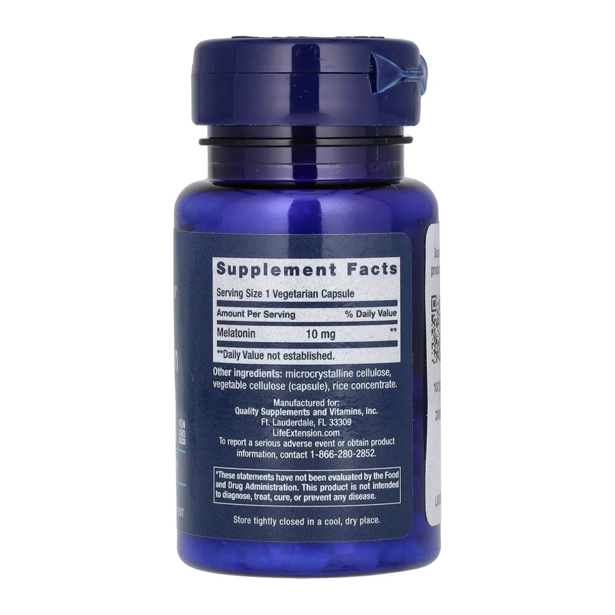 Melatonin 10 mg - 60 veg caps - Зображення 2