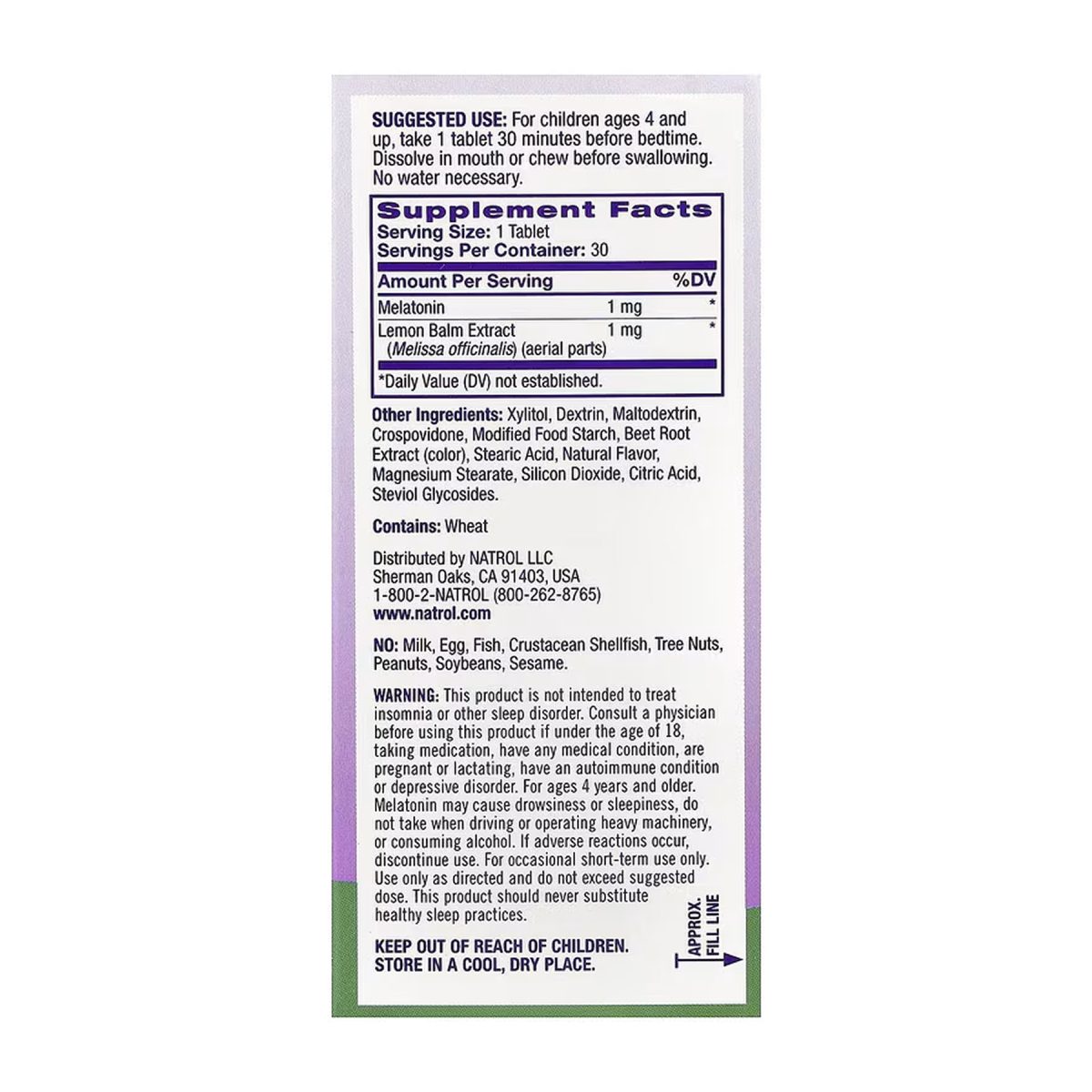 Kids Melatonin 1mg - 30 tabs - Зображення 2